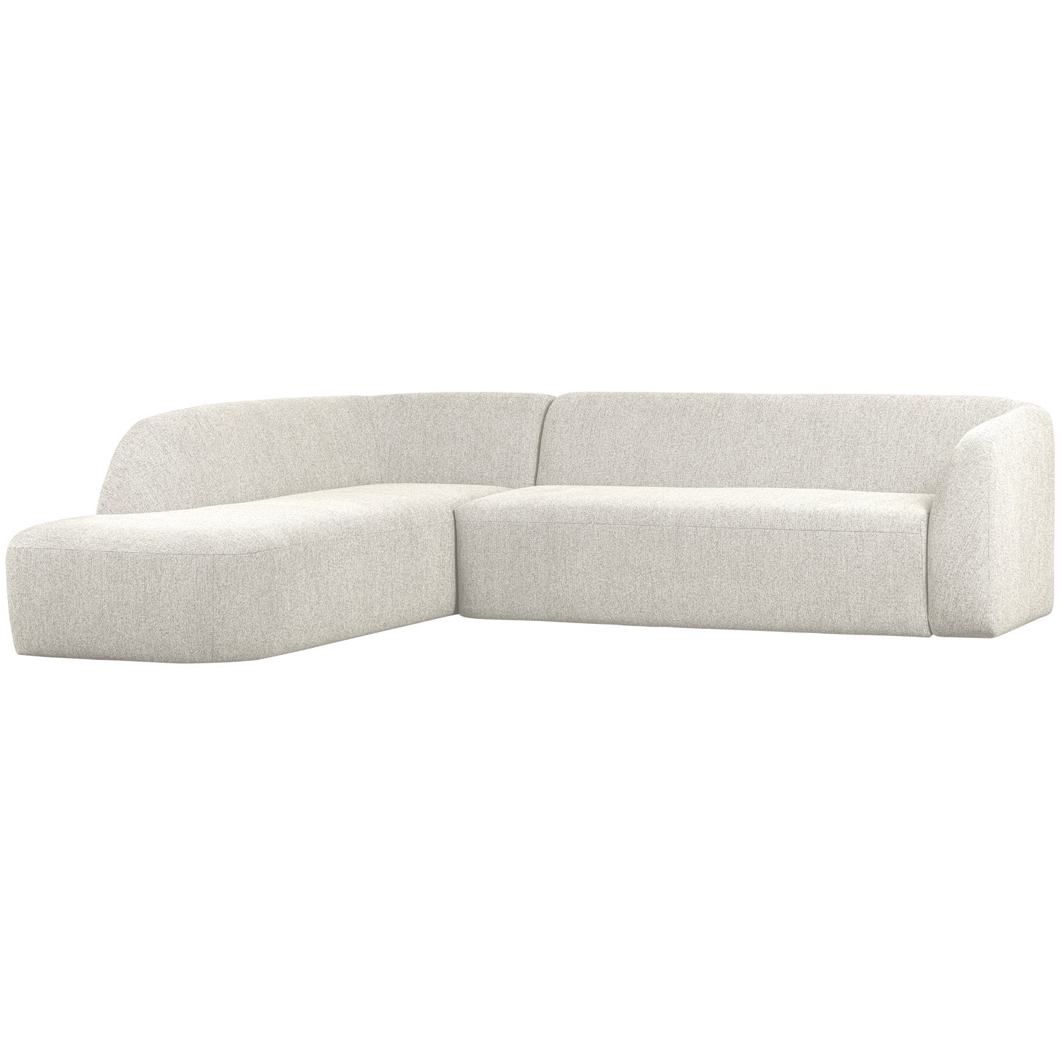 WOOOD canapea colt SLOPING | poliester | Pearl melange | 77x274x225 cm