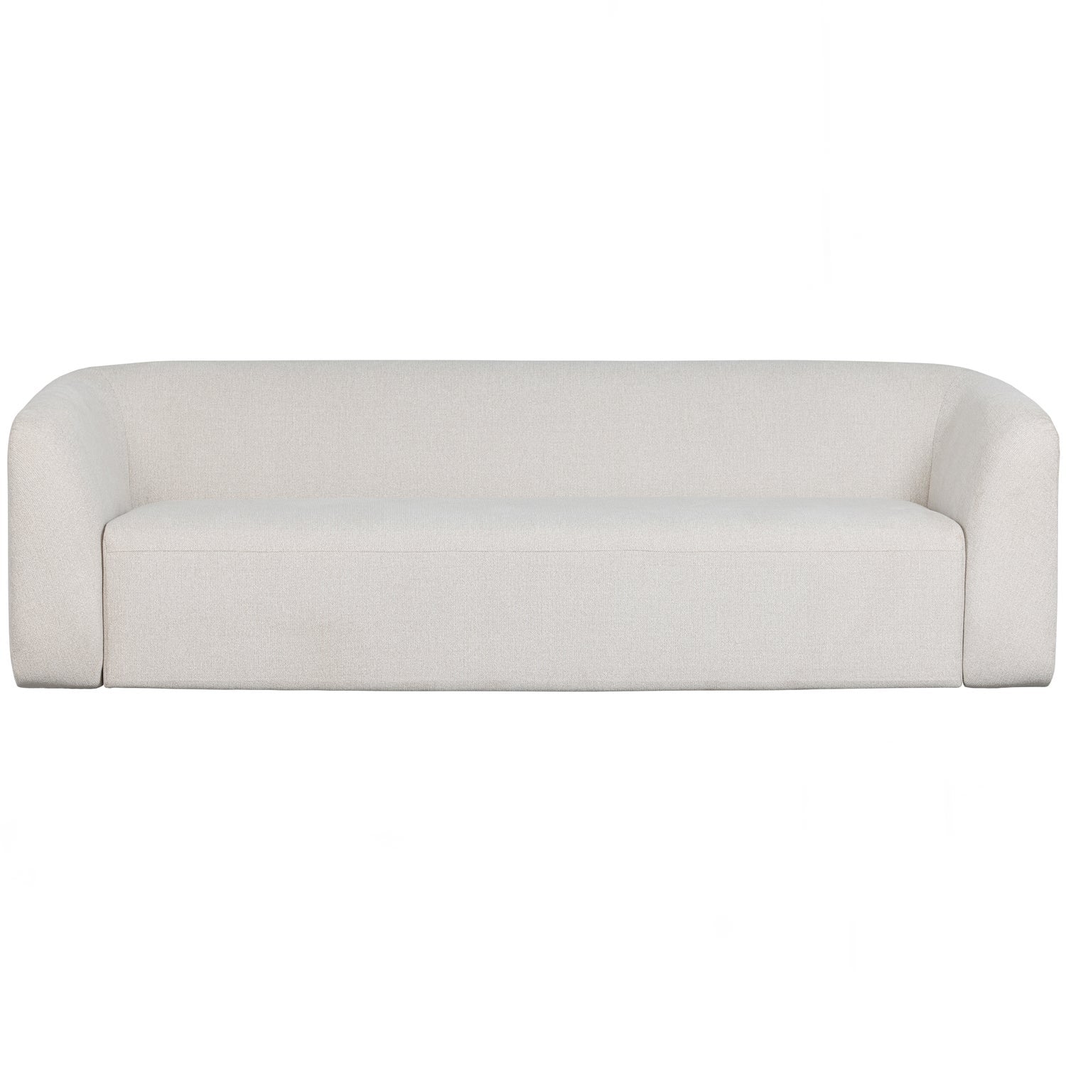 WOOOD canapea 3 locuri SLOPING | 100% Pes | Pearl Melange | 77x240x87 cm