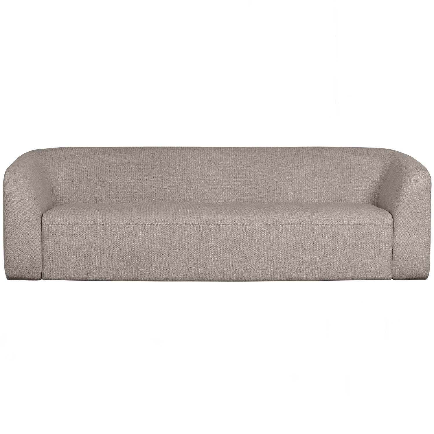 WOOOD canapea 3 locuri SLOPING | 100% Pes | Alb murdar | 77x240x87 cm