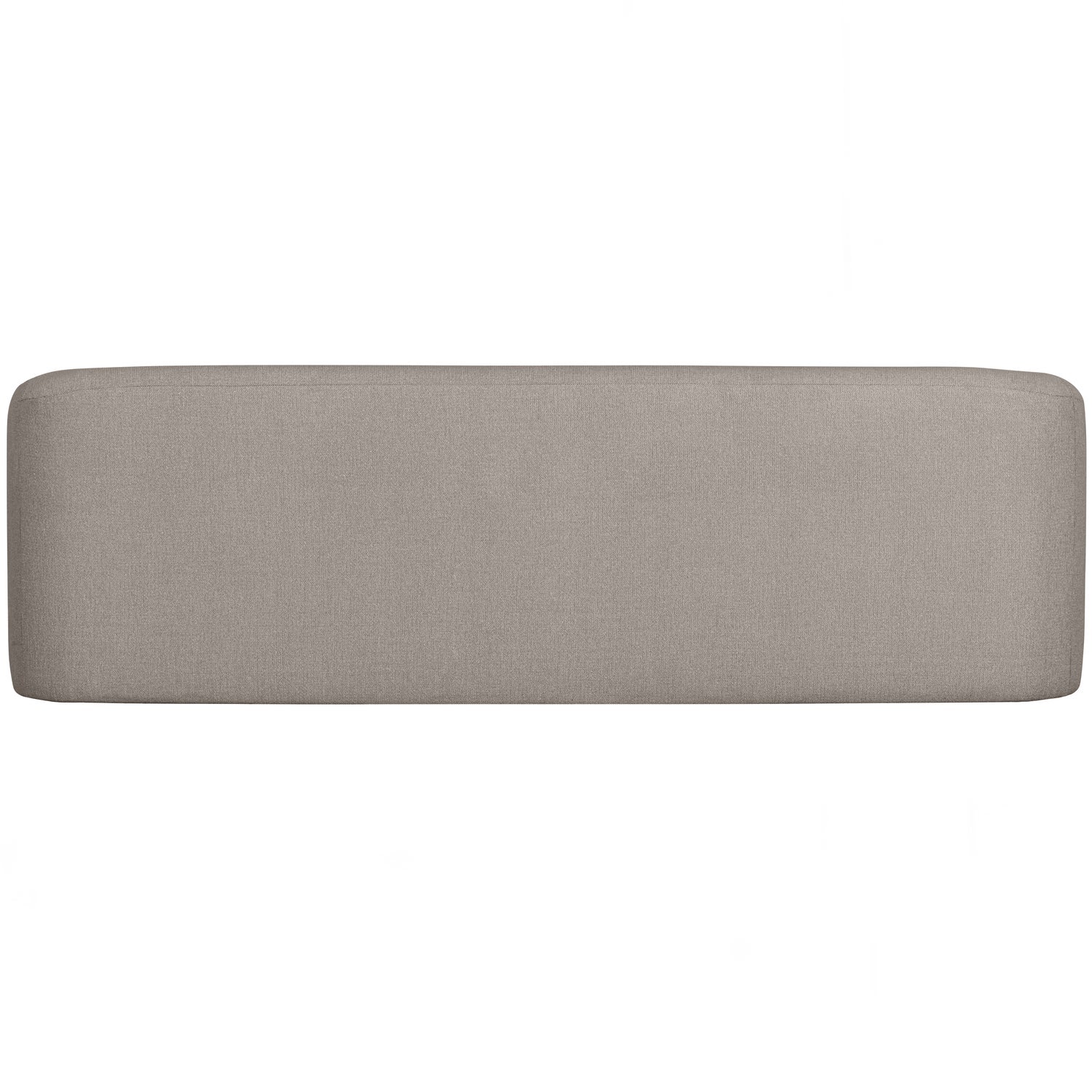 WOOOD canapea 3 locuri SLOPING | 100% Pes | Alb murdar | 77x240x87 cm