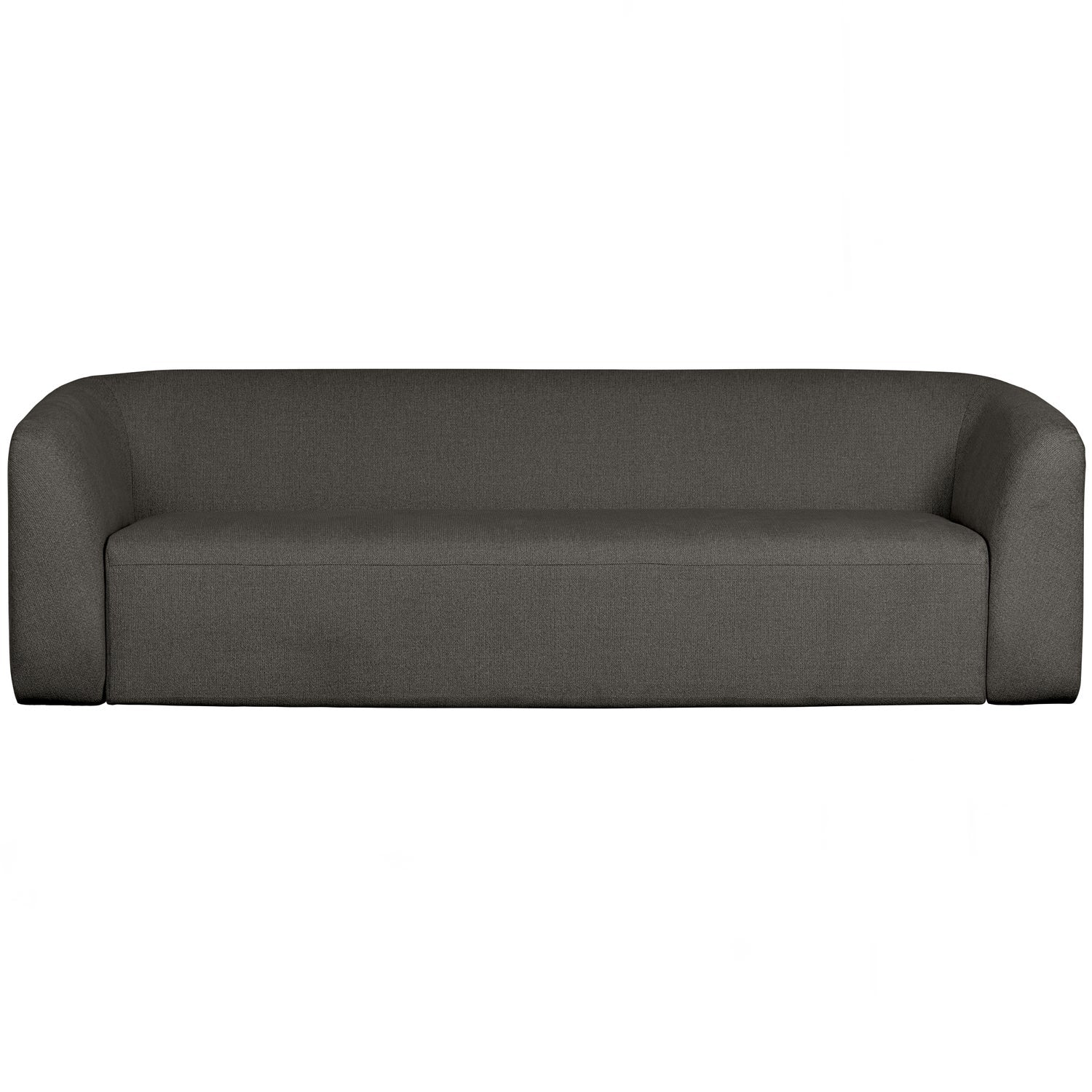 WOOOD canapea 3 locuri SLOPING | 100% Pes | Negru | 77x240x87 cm