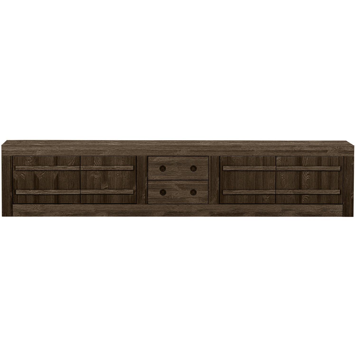 HIKU TV UNIT PINE DEEP BRUSHED UMBER [fsc]