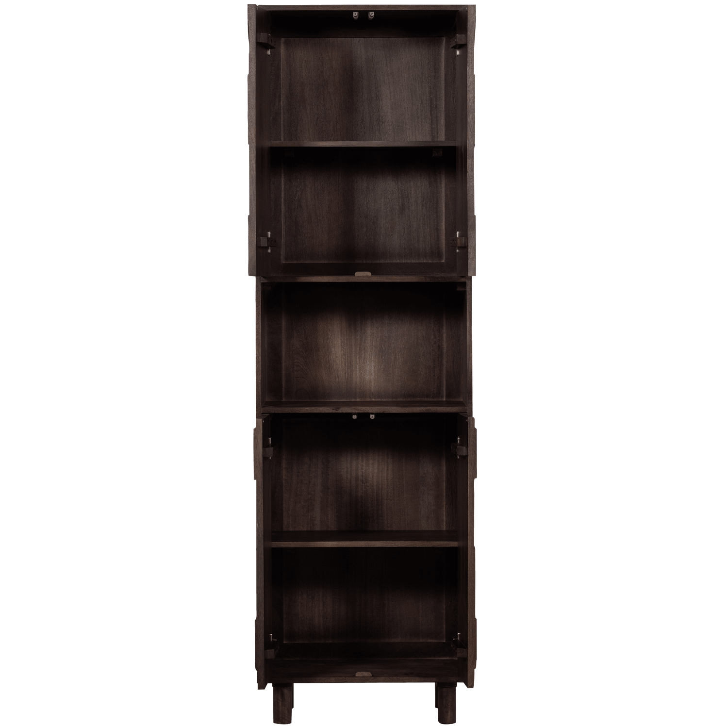 DRAW 4-DOOR STORAGE CABINET WITH OPEN COMPARTMENT MANGO WOOD