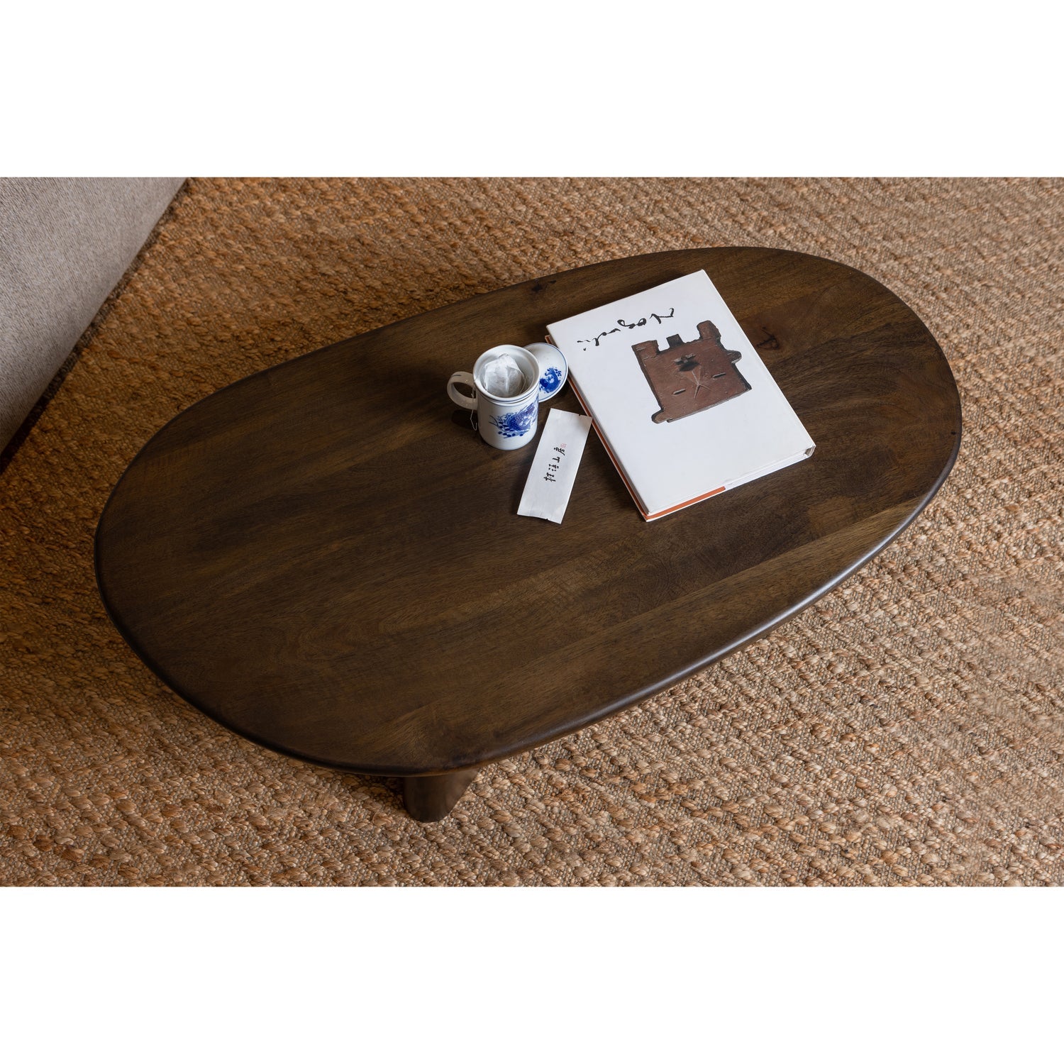 ROUNDLY COFFEE TABLE MANGO WOOD WALNUT