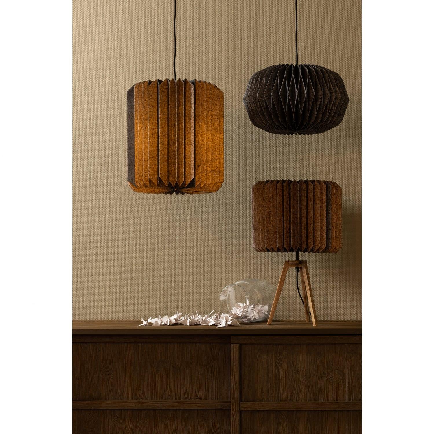 BONES PENDANT LAMP PAPER NATURAL/BLACK