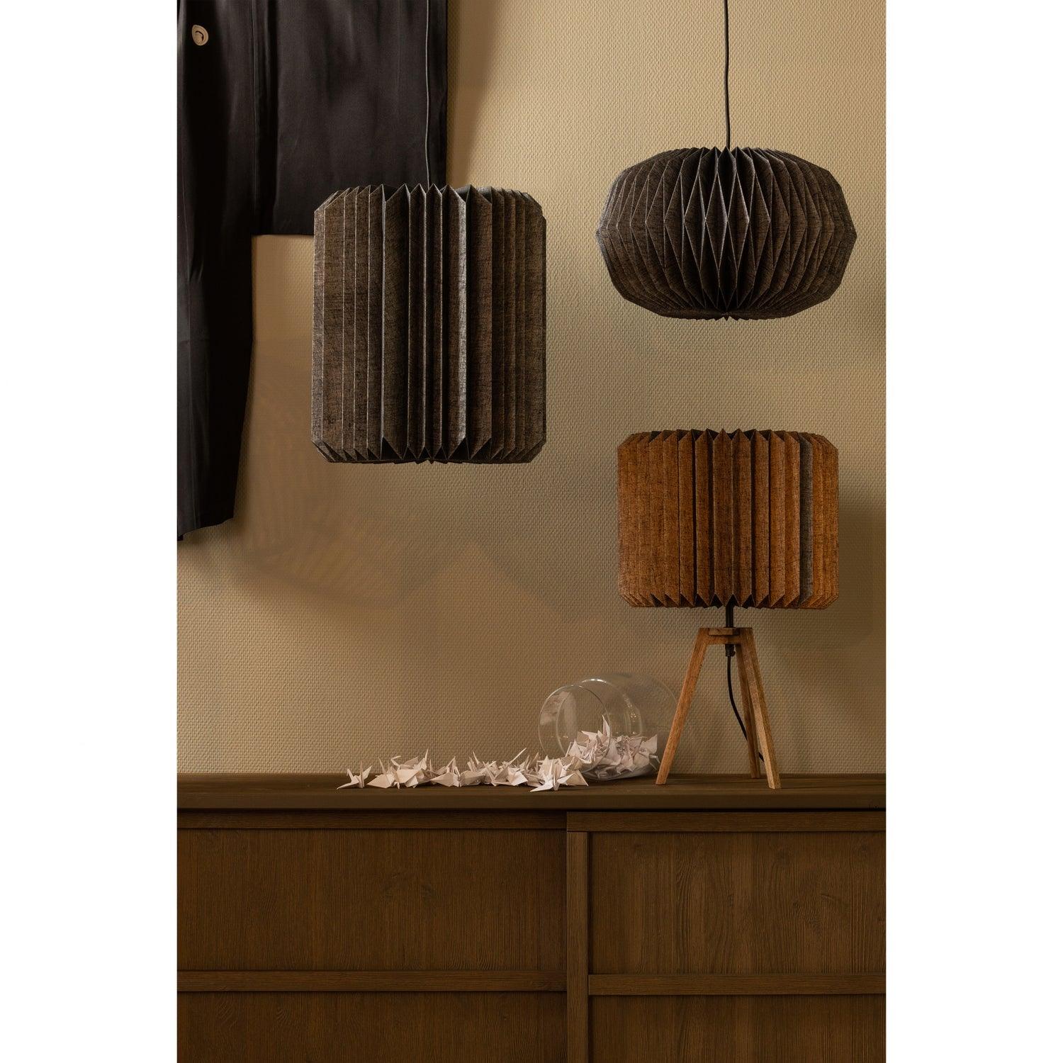 BONES PENDANT LAMP PAPER NATURAL/BLACK