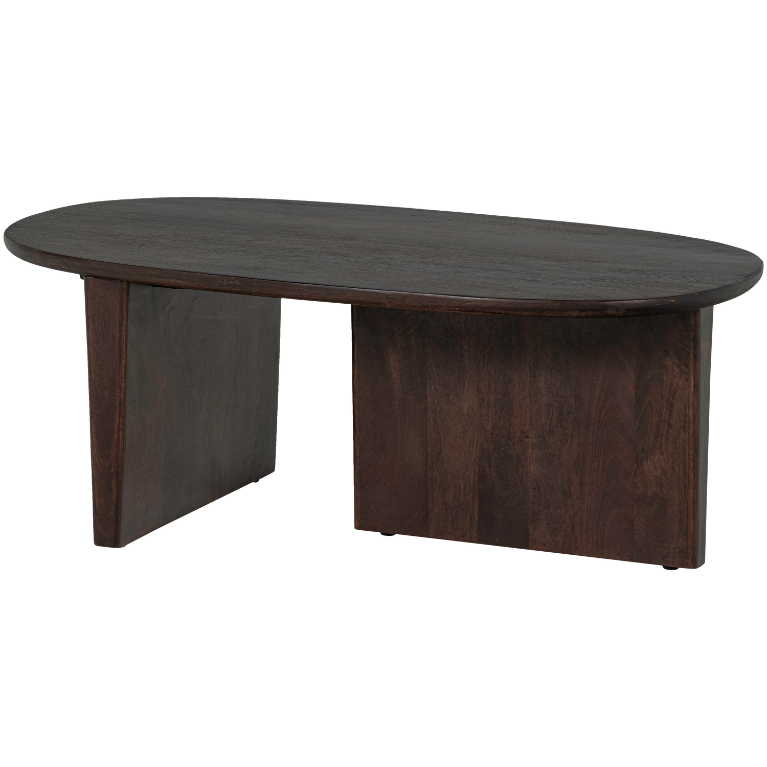 SEAM COFFEE TABLE MANGO WOOD DARK BROWN