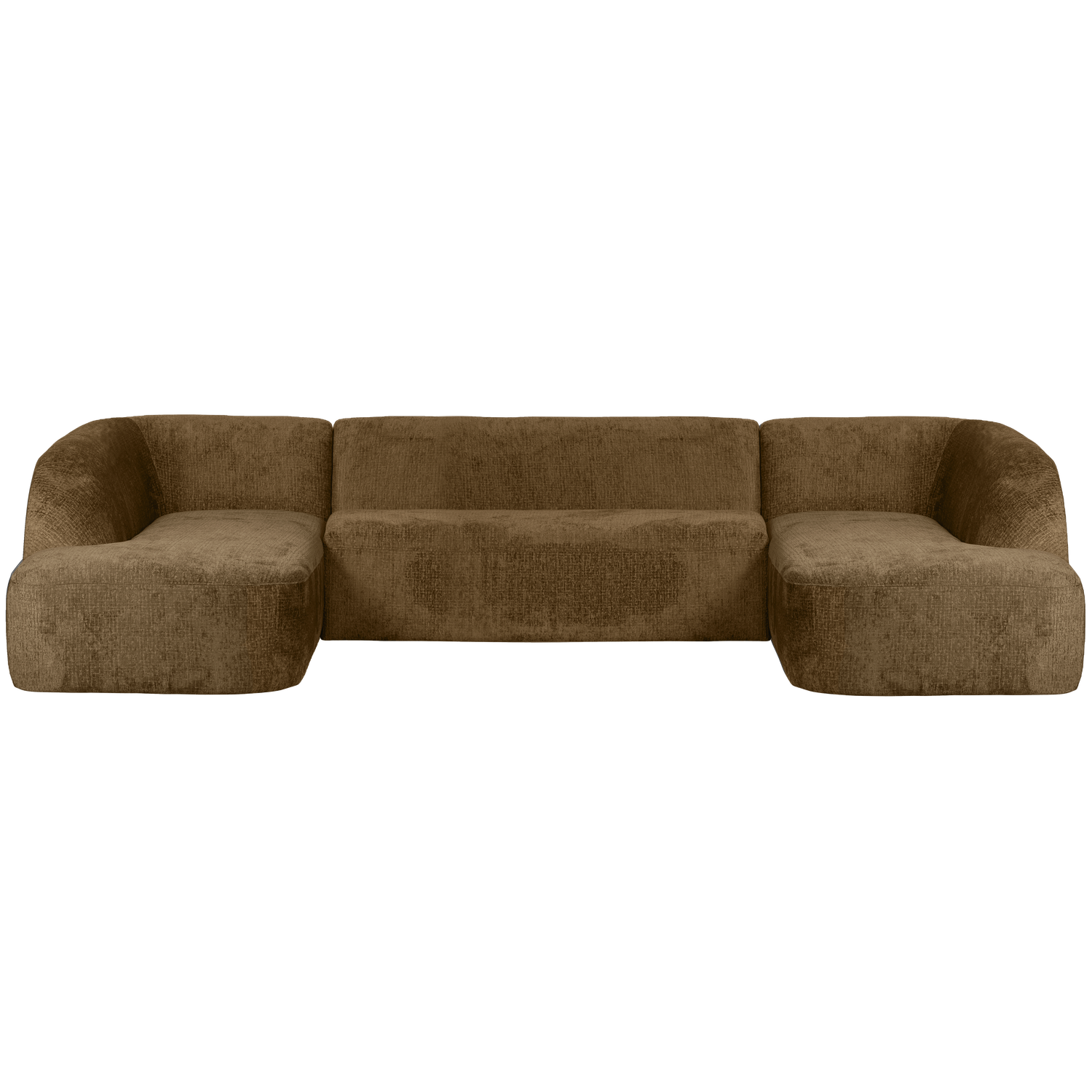 WOOOD canapea colt SLOPING U-SHAPE | poliester | Brass | 77x339x225 cm