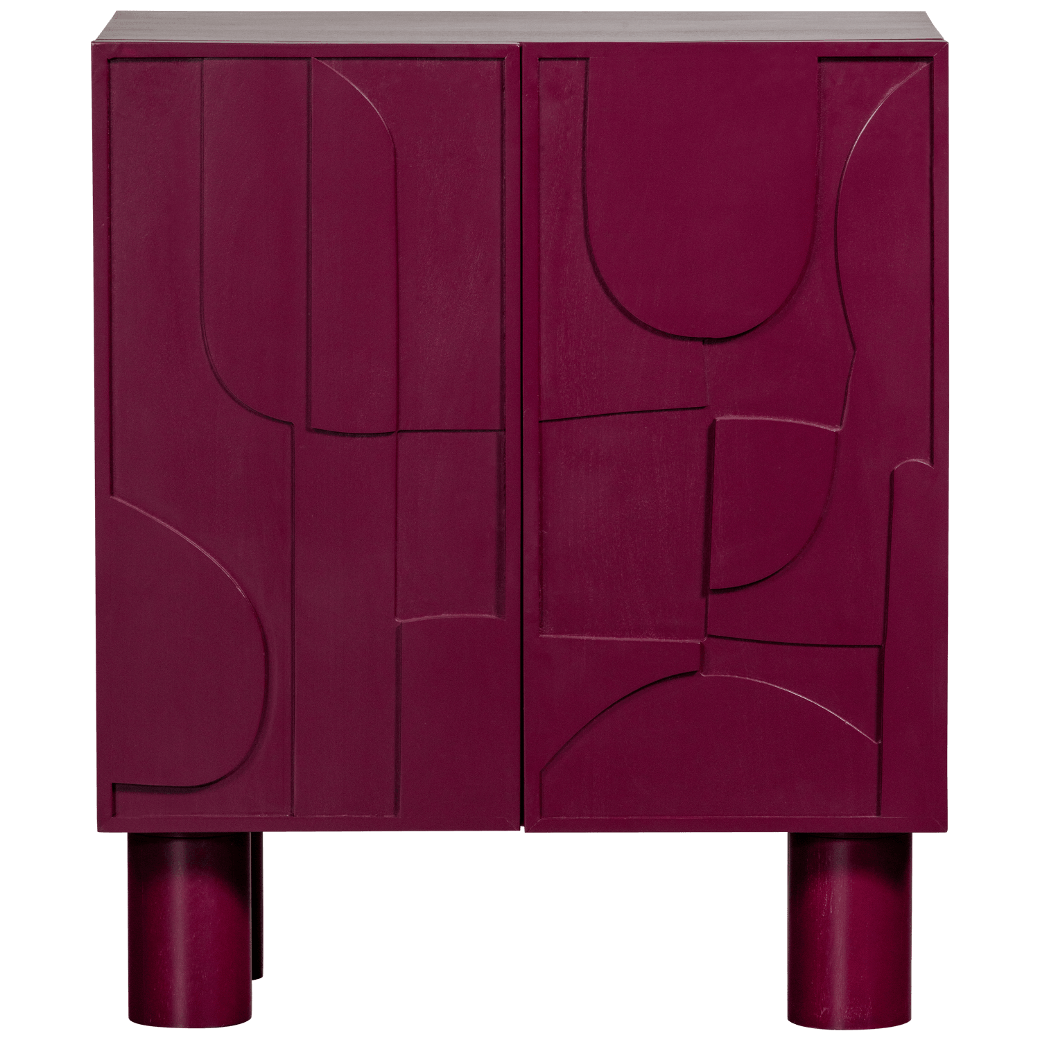 NOTICE CABINET WOOD BURGUNDY