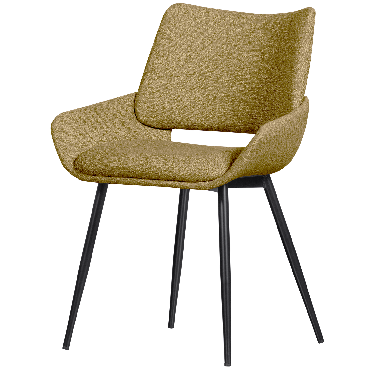 WOOOD scaun dining PARADE | 100% Pes | Mustar | 83x58x55 cm