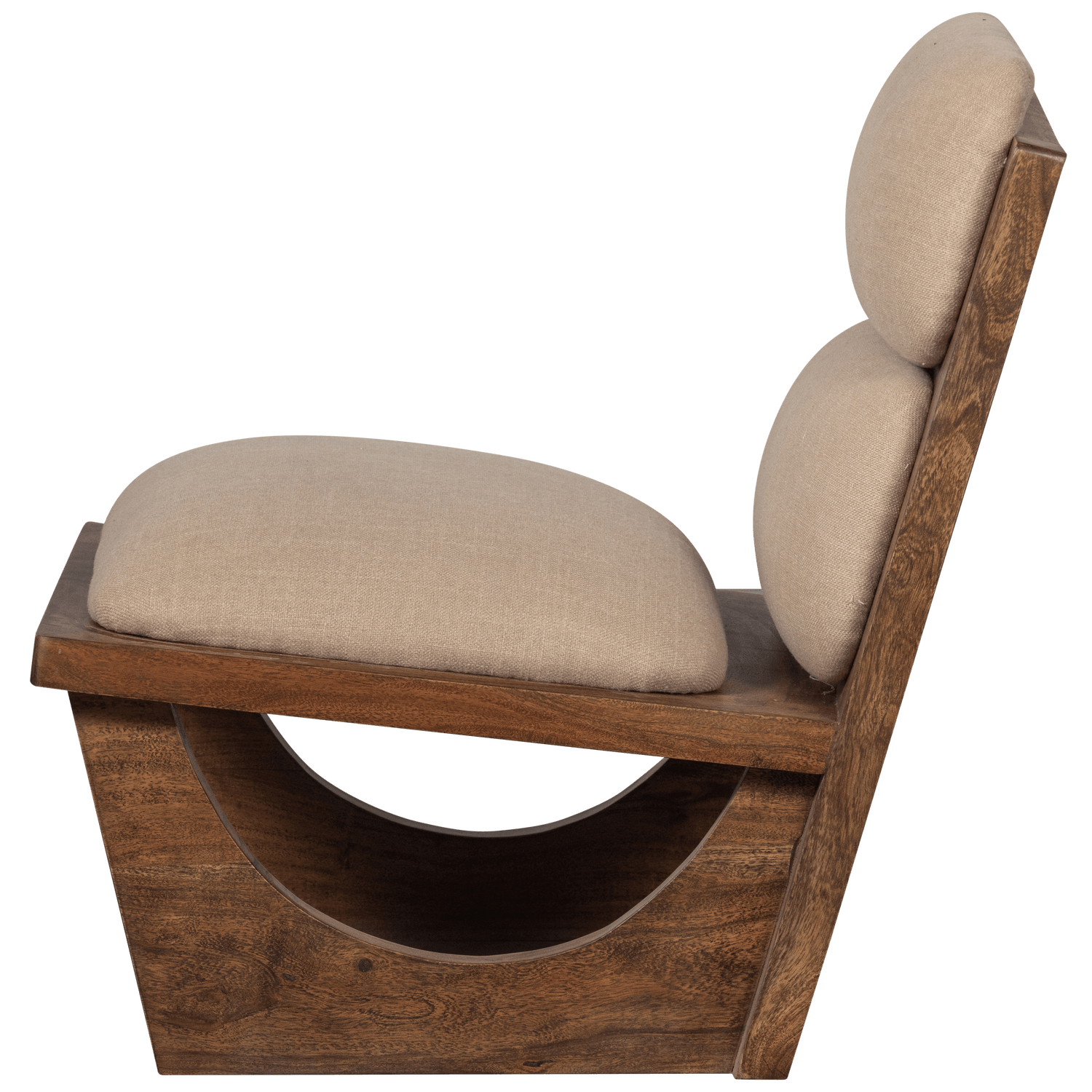 OPULENT ARMCHAIR BOUCLÉ/WOOD NATURAL