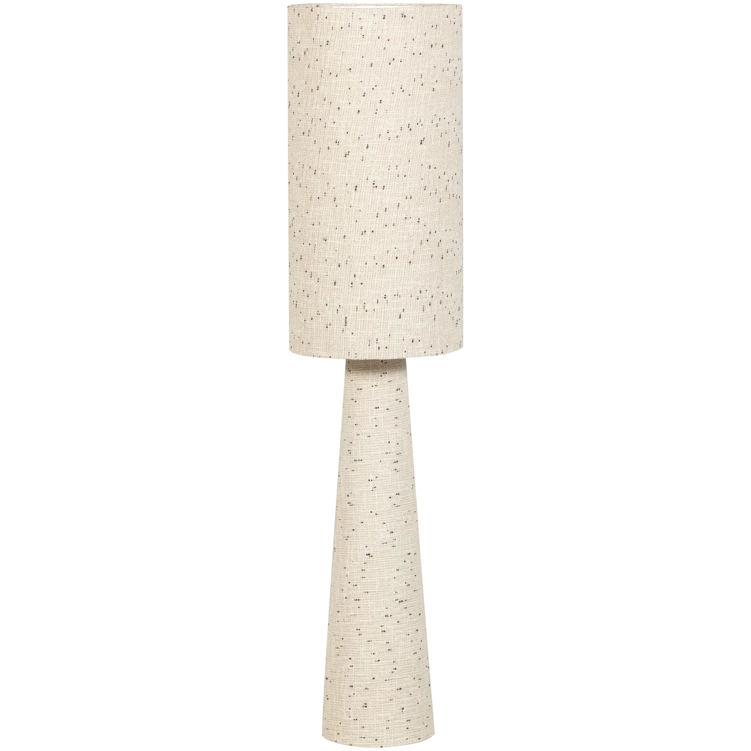 LOFT FLOOR LAMP METAL/BOUCLE NATURAL BLACK DOTS 130xO30 CM