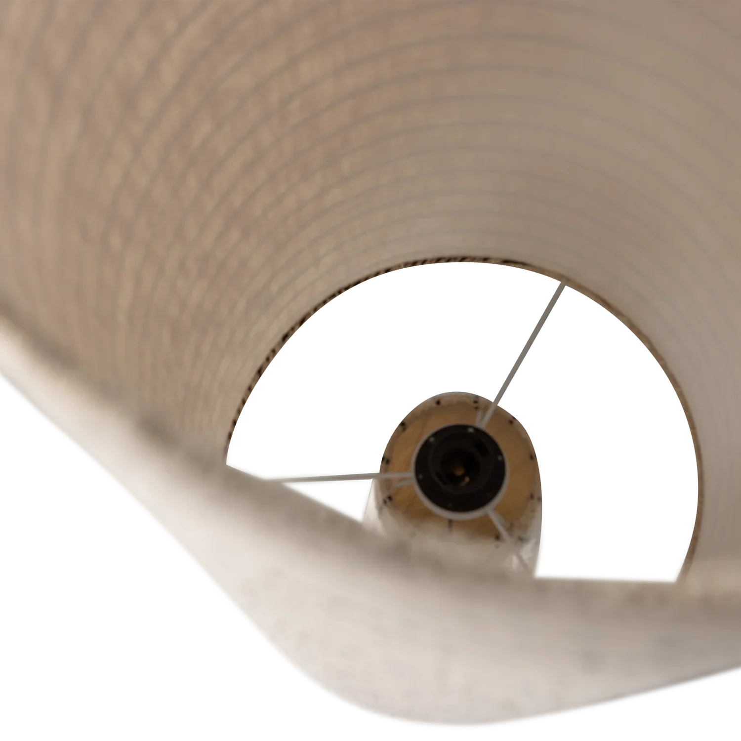 LOFT FLOOR LAMP METAL/BOUCLE NATURAL BLACK STRIPES 130xO30CM