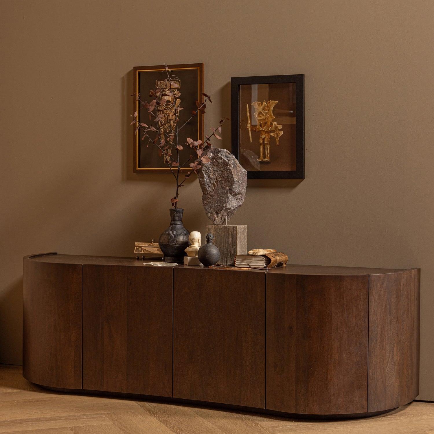 SENSE DRESSER 4-DOOR MANGO WALNUT