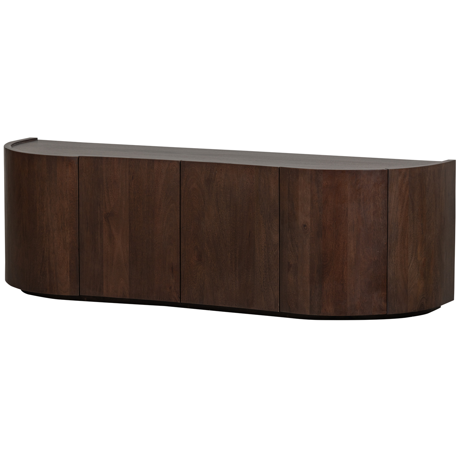 WOOOD consola SENSE DRESSER 4-DOOR MANGO WOOD DARK | Lemn mango | Nuc | 50x160x46 cm