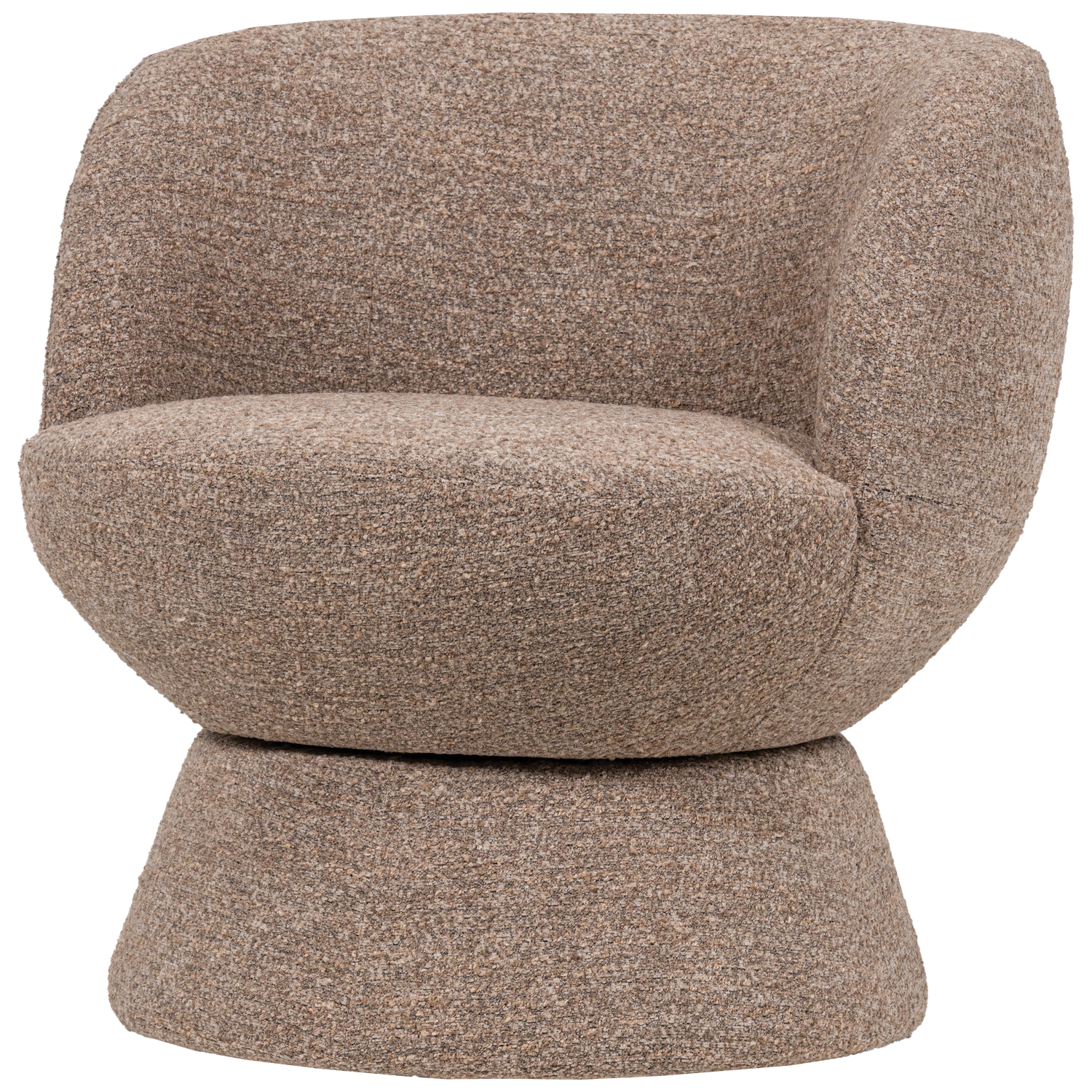 SHUFFLE SWIVEL ARMCHAIR BROWN MELANGE