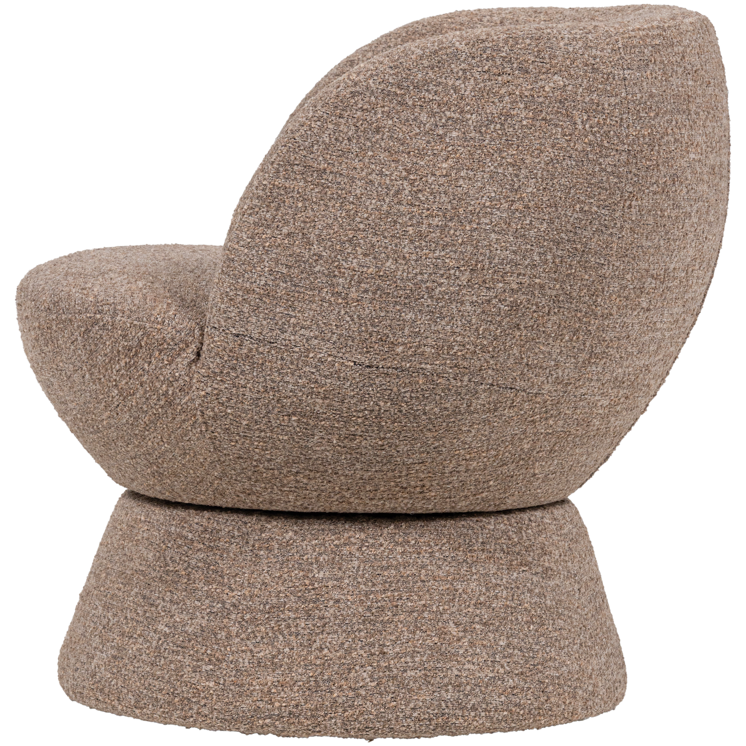 SHUFFLE SWIVEL ARMCHAIR BROWN MELANGE