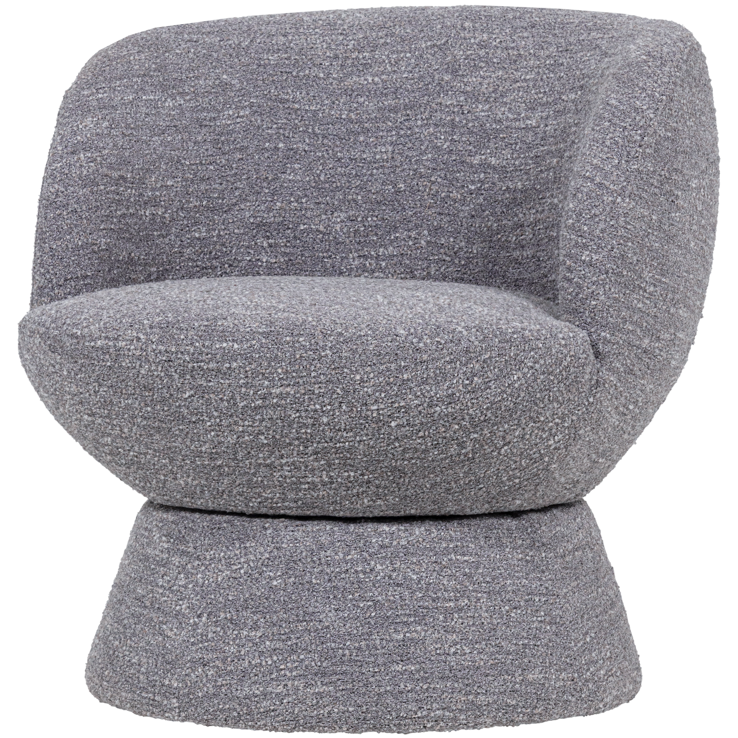 SHUFFLE SWIVEL ARMCHAIR GREY MELANGE