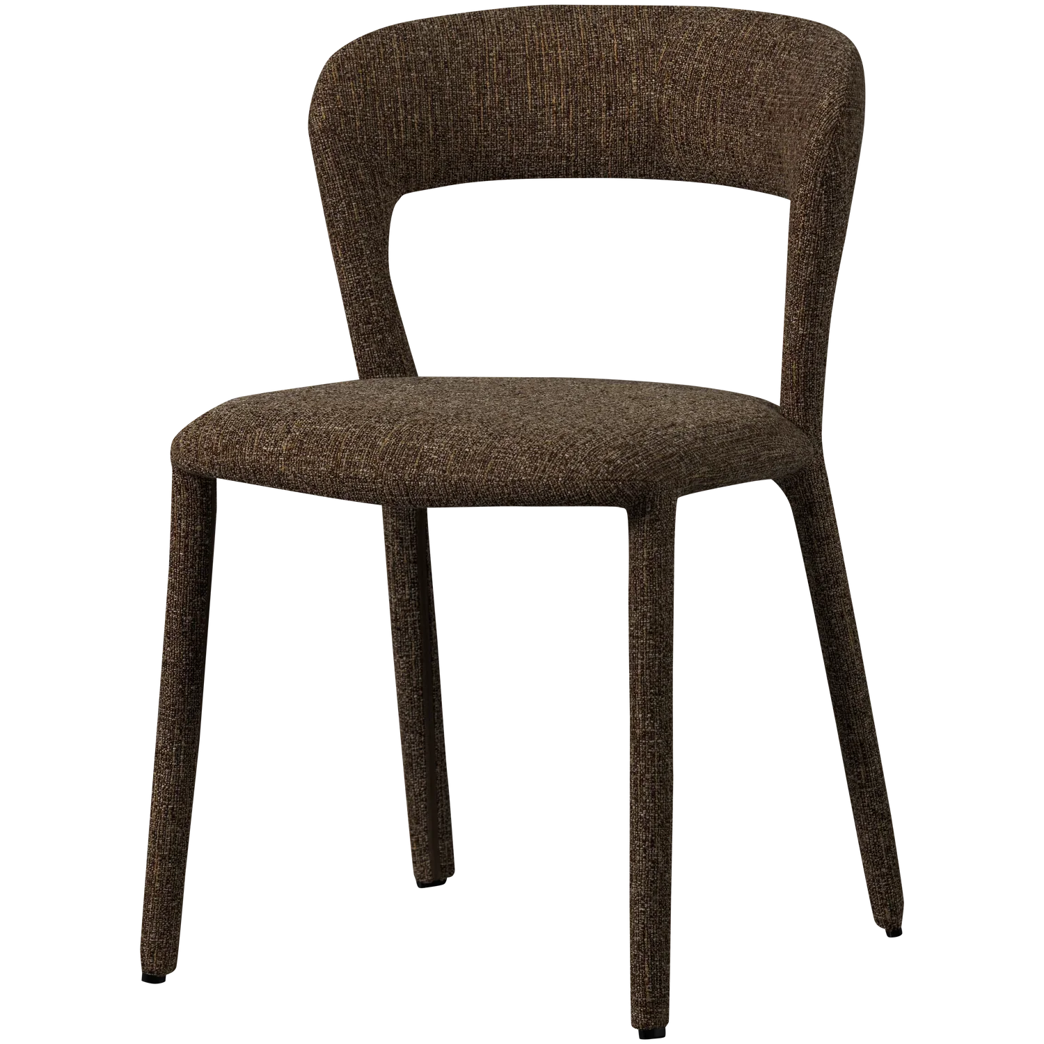 NOBLE DINING CHAIR DARK BROWN MELANGE