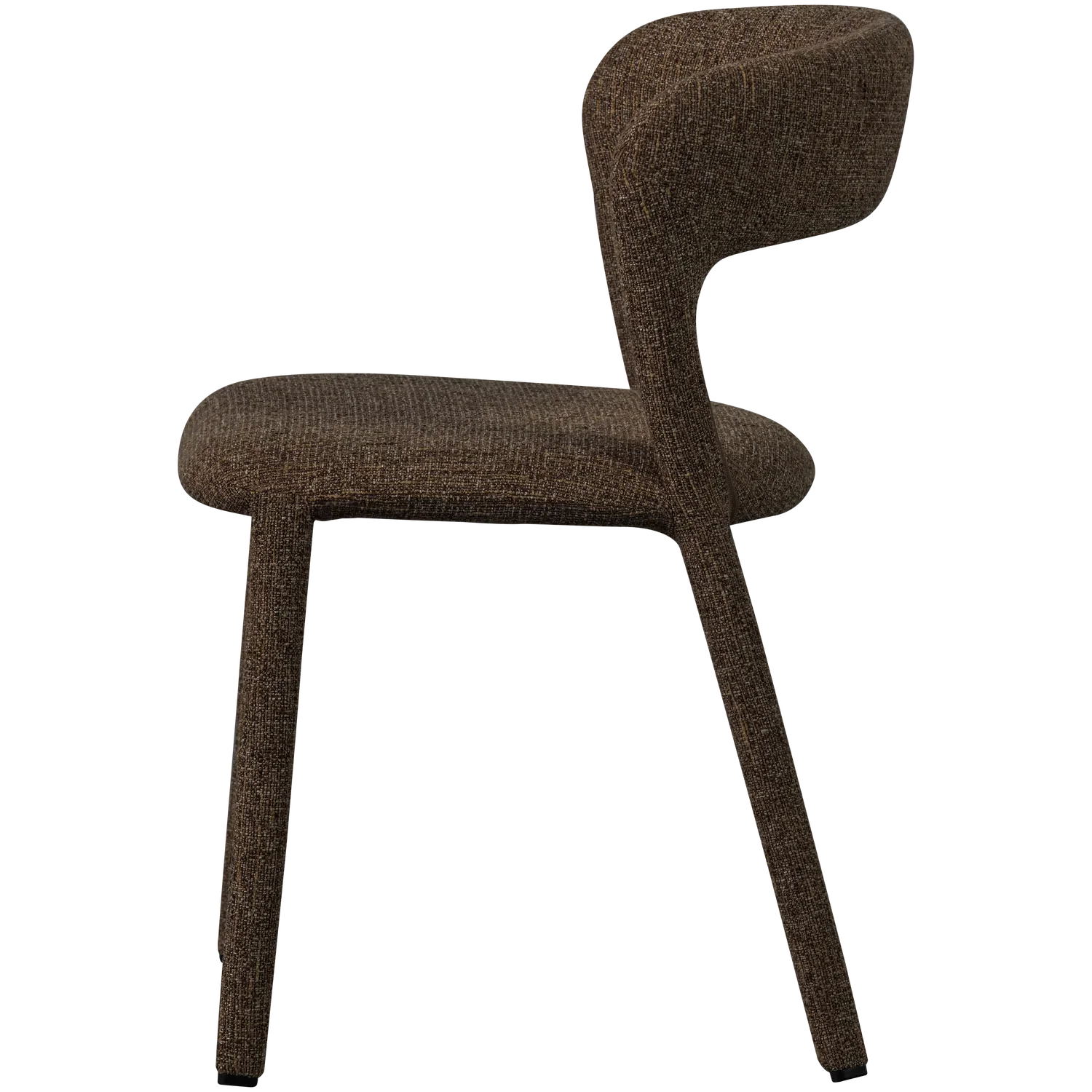 NOBLE DINING CHAIR DARK BROWN MELANGE