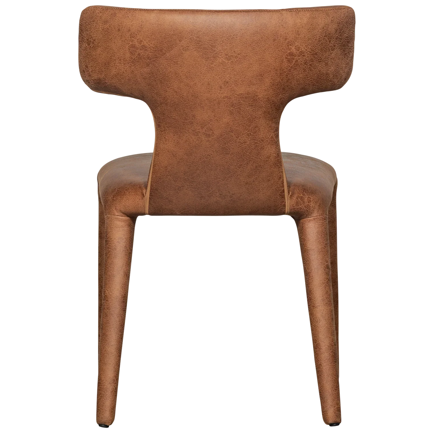 PERMIT DINING CHAIR LEATHER LOOK COGNAC