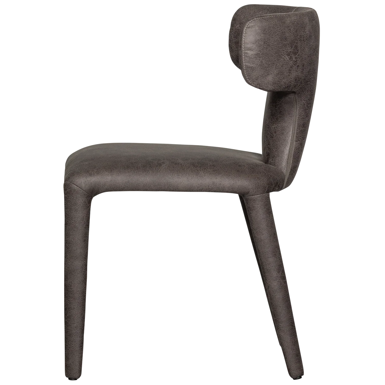 PERMIT DINING CHAIR LEATHER LOOK BLACK/GREY