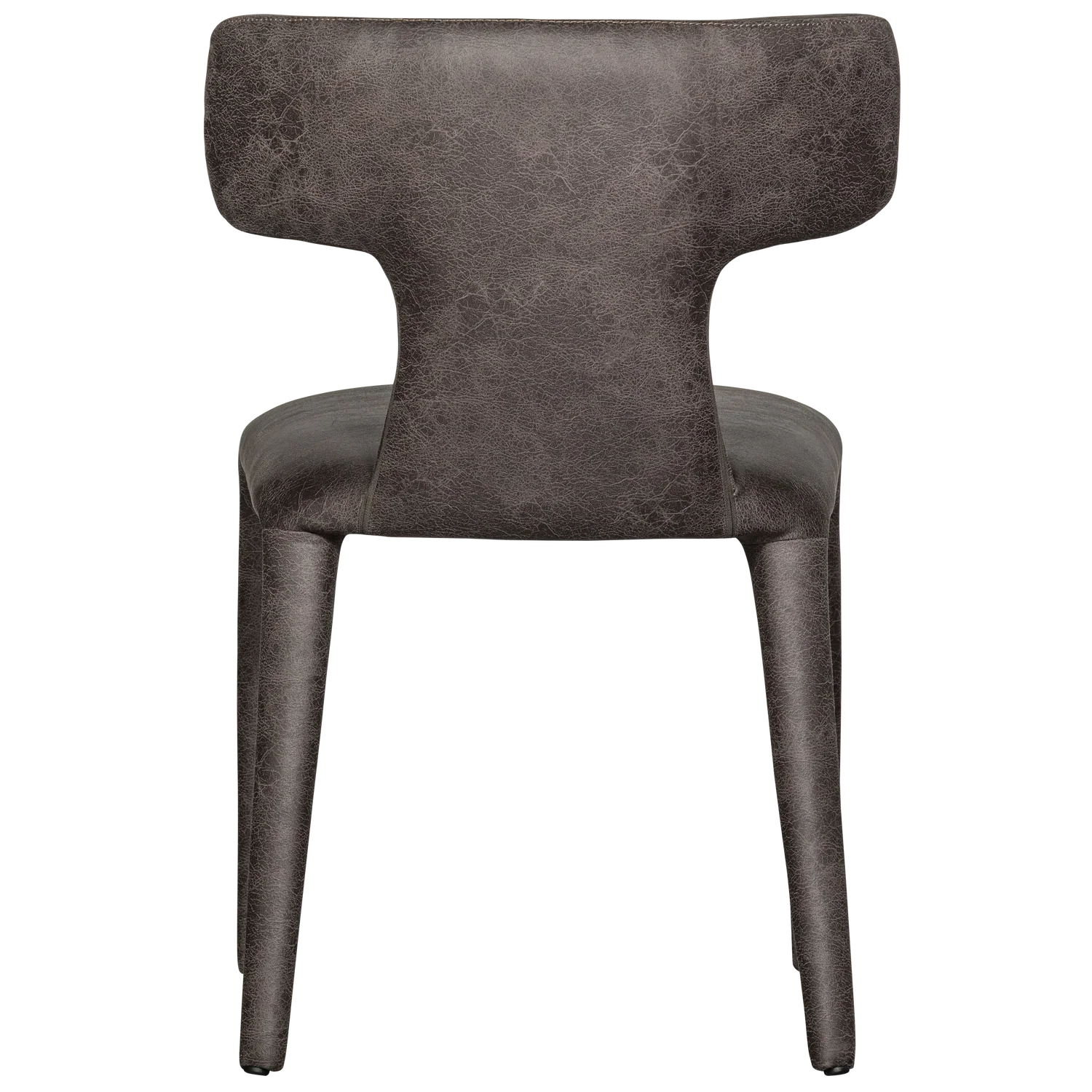 PERMIT DINING CHAIR LEATHER LOOK BLACK/GREY