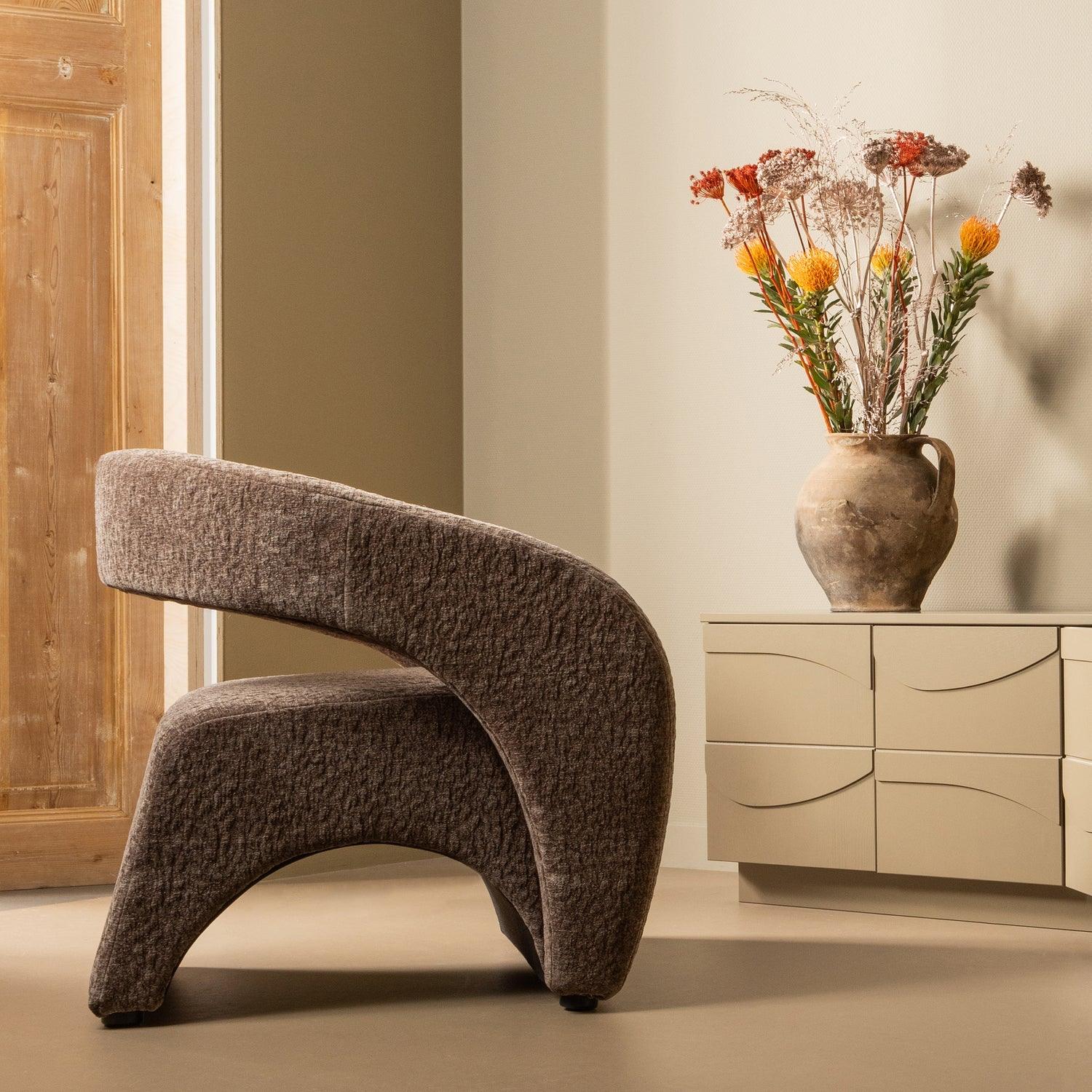 RADIATE ARMCHAIR TEXTURED ESPRESSO