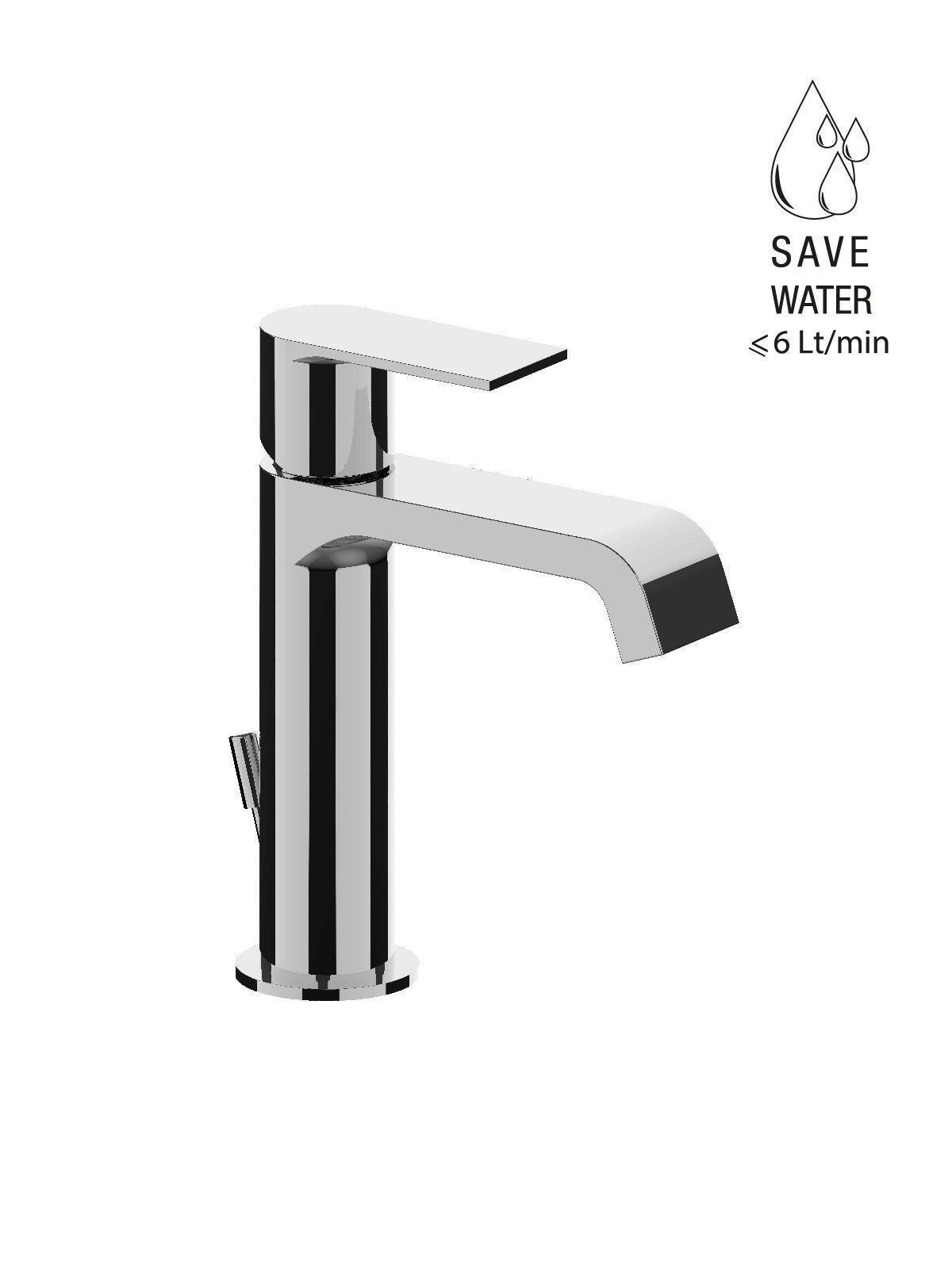 Fratelli Frattini Baterie lavoar cu ventil Tolomeo 83054 | Alama | Crom