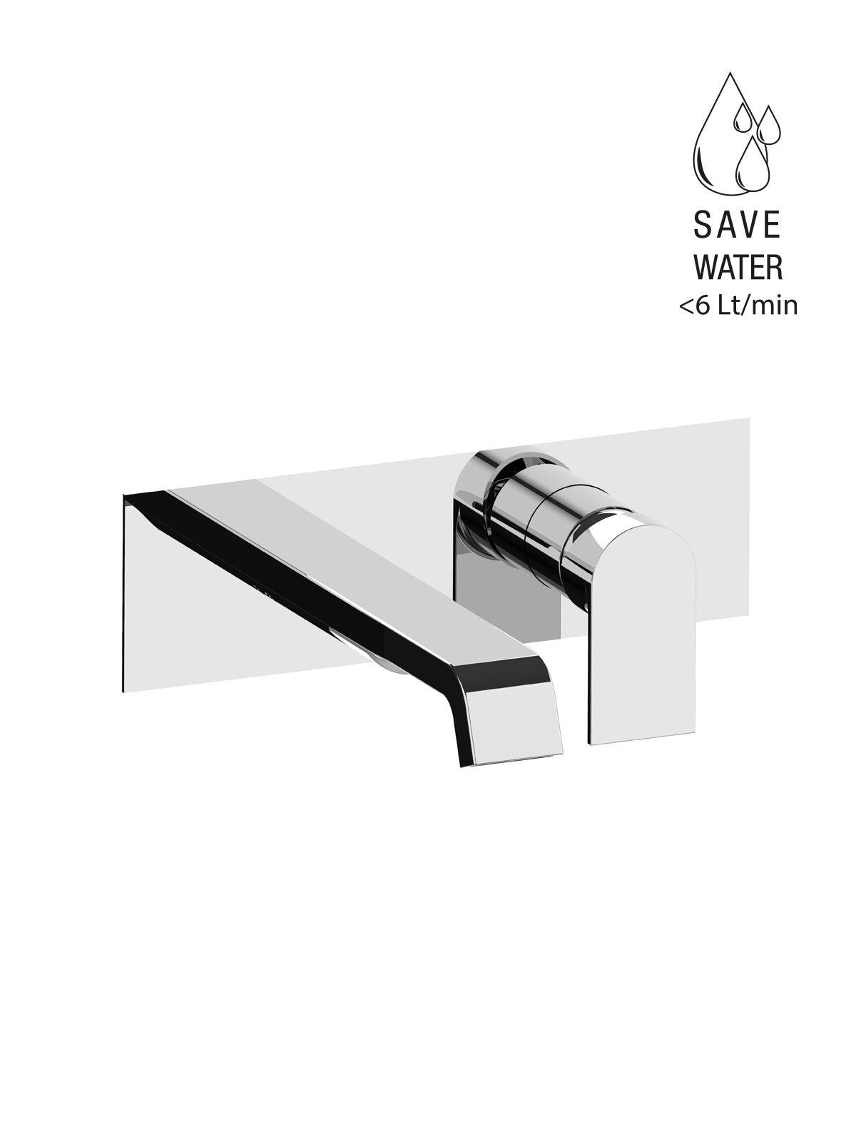 Fratelli Frattini Baterie lavoar montaj perete Tolomeo 83548 | Alama | Crom