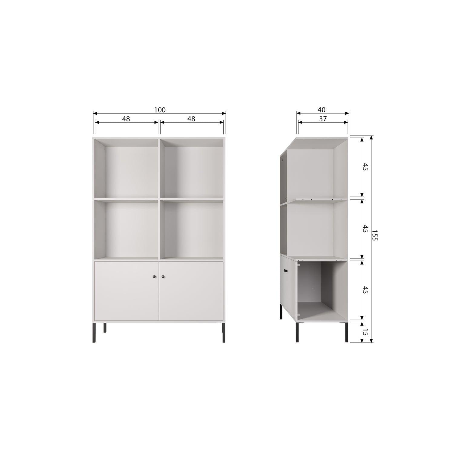 XAM OPEN CABINET CLOUD GREY [fsc]