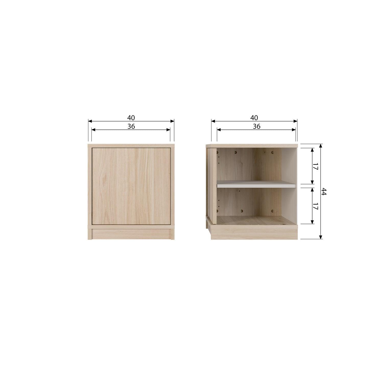 MODULAIR BASE CABINET 40CM OAK NATURAL MATT [fsc]