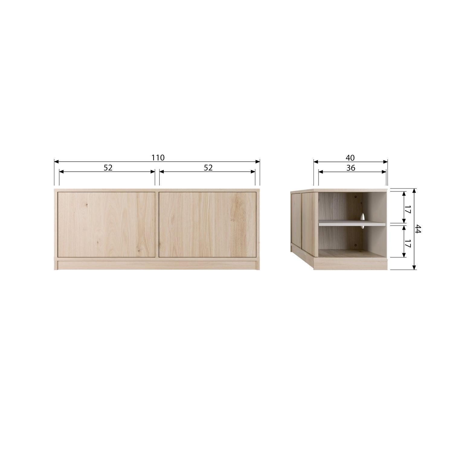 MODULAIR BASE CABINET 110CM OAK NATURAL MATT [fsc]