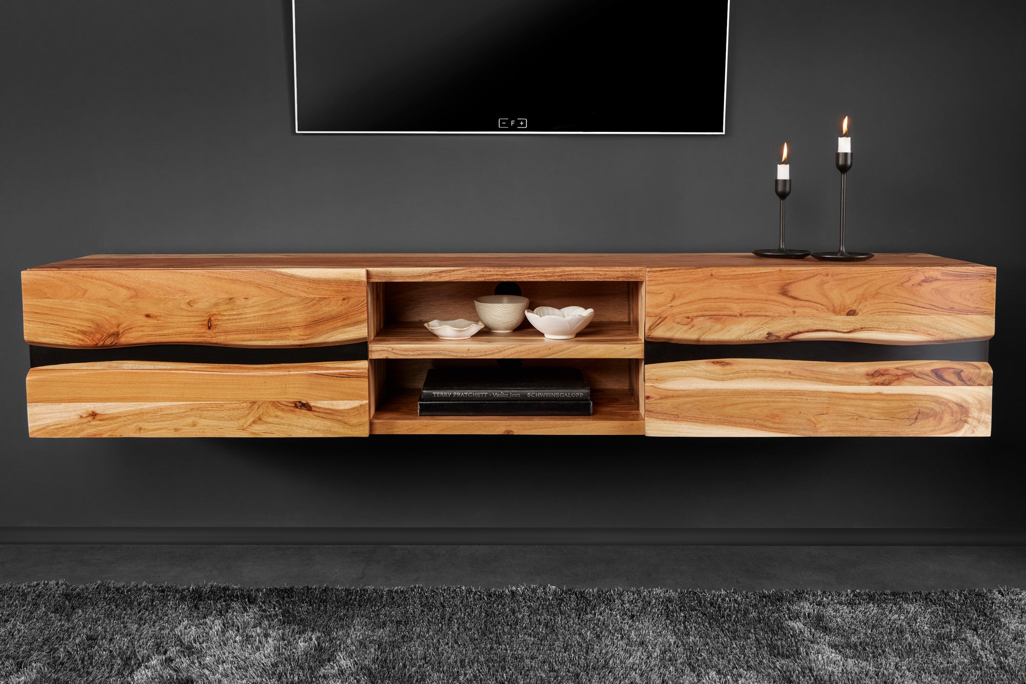 Invicta Comodă TV TV - 160cm | Acacia | 160x65x43 cm