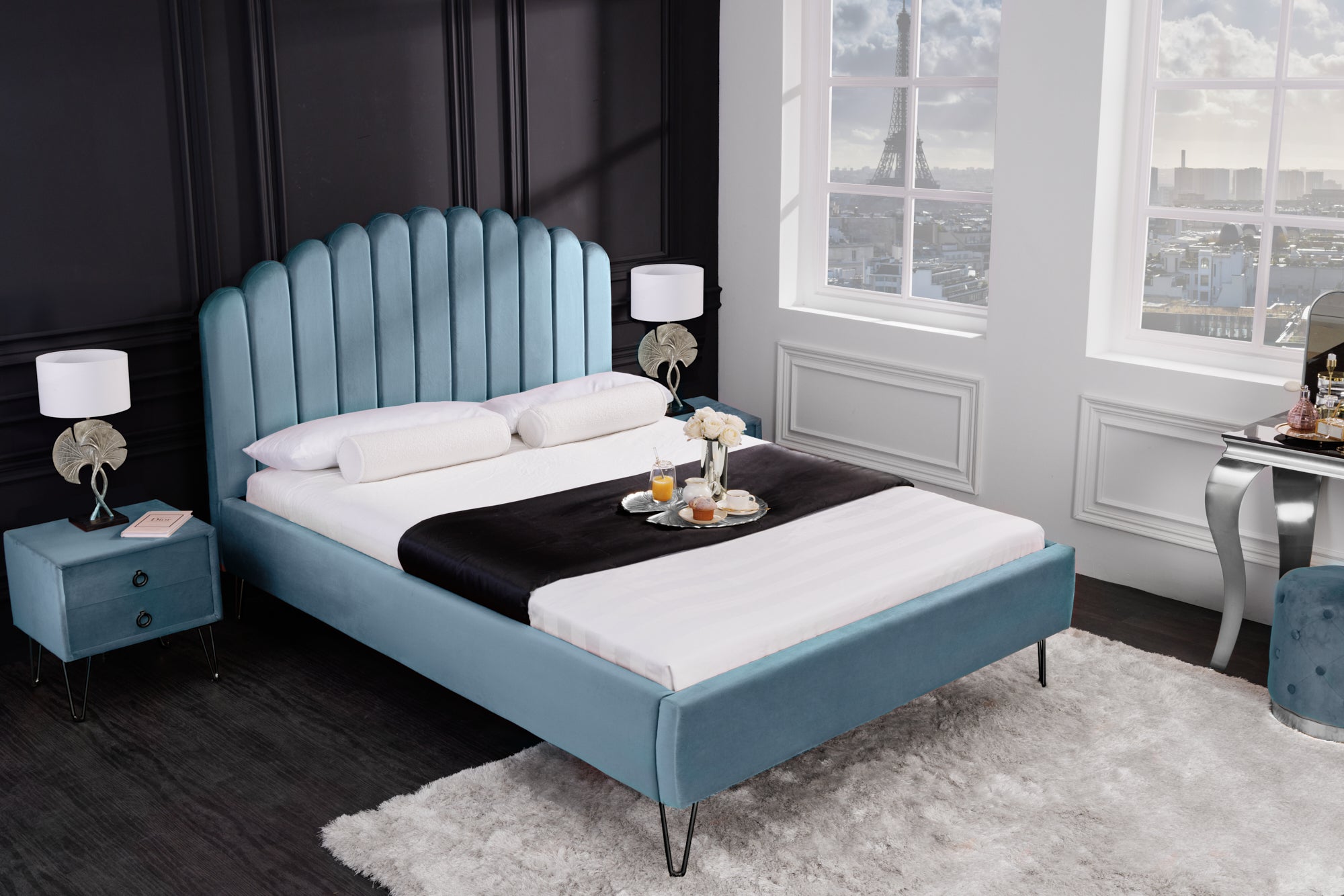 Invicta Pat PEARL - 200cm | Catifea | 155x127x213 cm