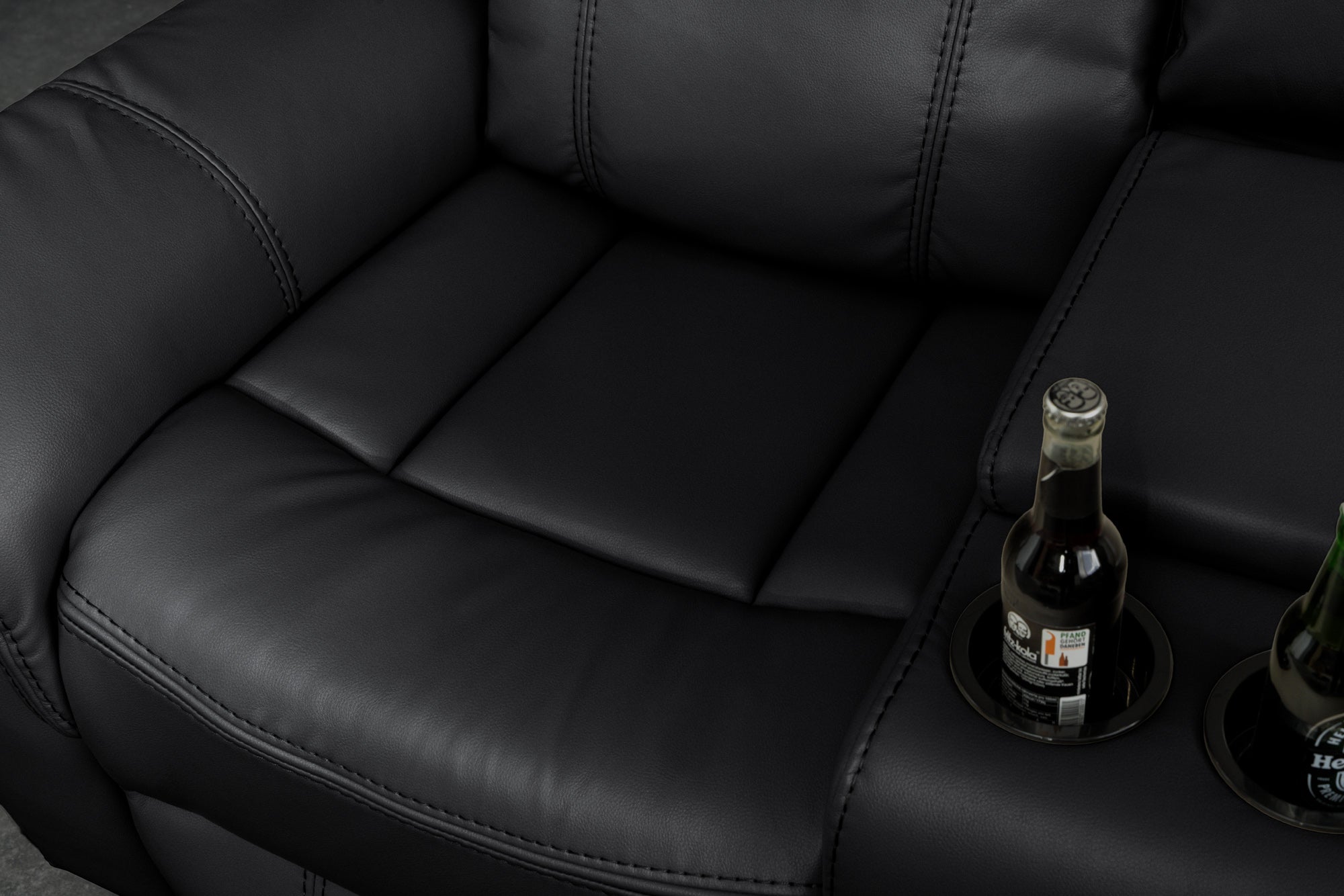 Invicta Fotoliu HOLLYWOD - 5 Locuri | Negru | 270x105x270 cm