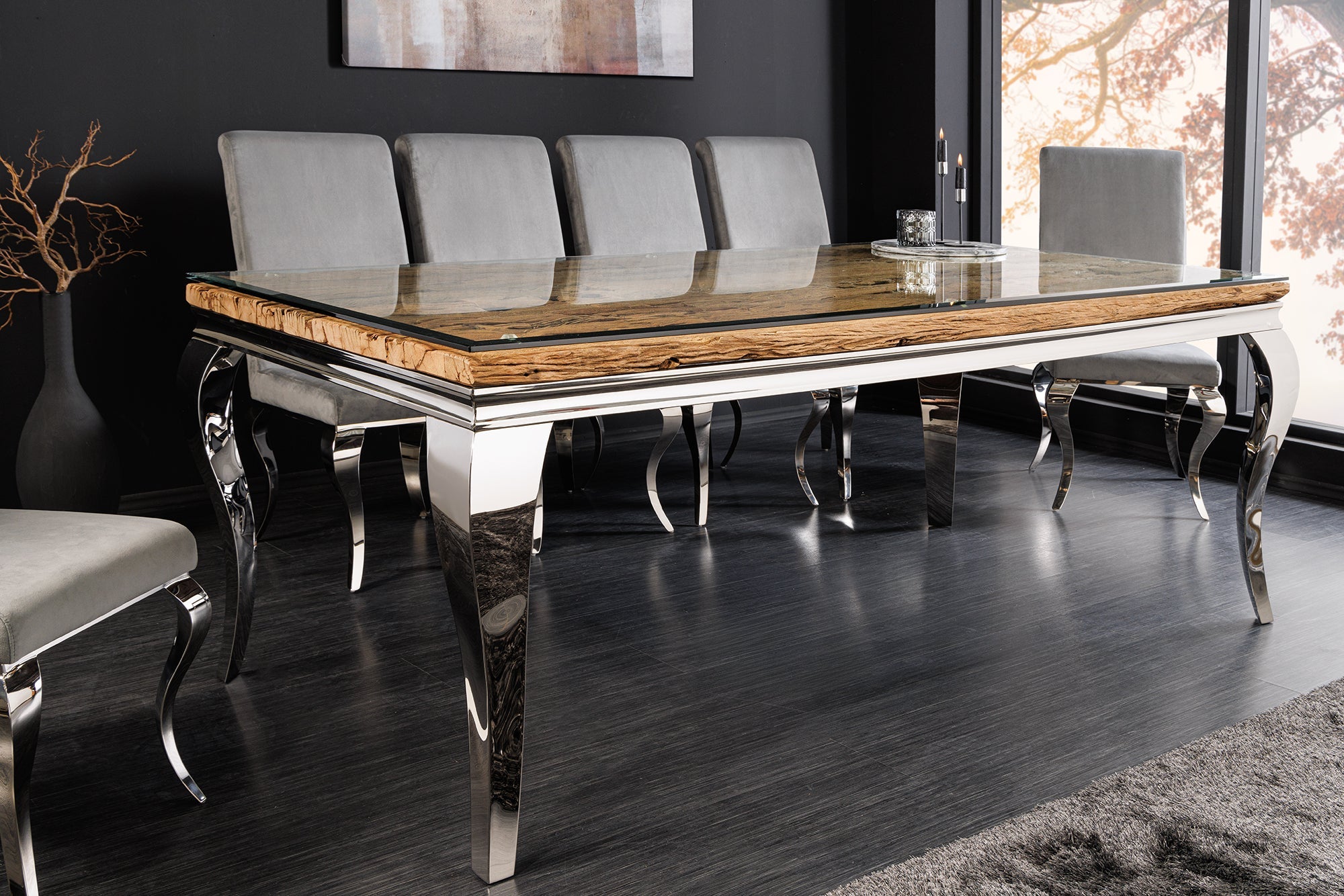 Invicta Masă dining MODERN BAROCK BARRACUDA - 200cm