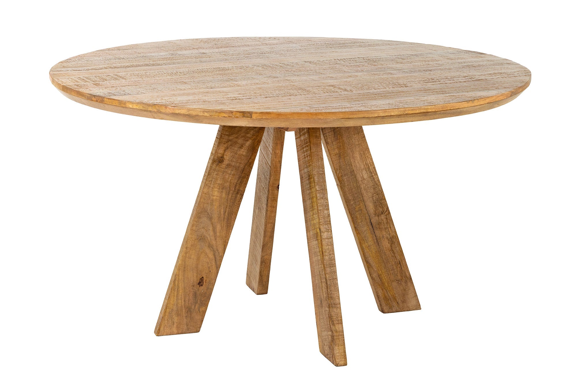 Invicta Masă dining ART WOOD - 140cm | Mango, Maro | 140x76x140 cm