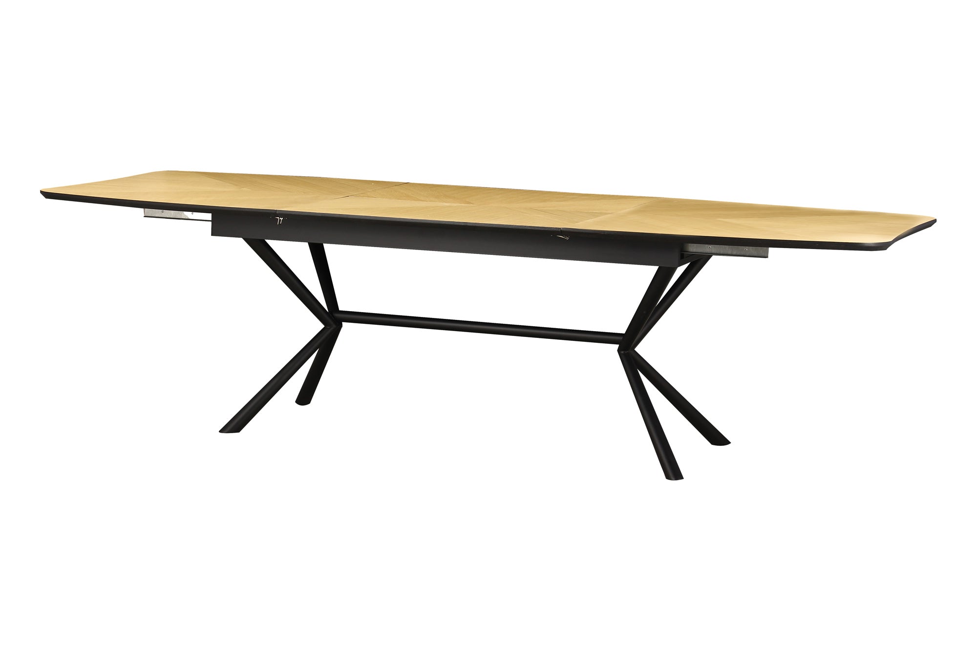 Invicta Masă dining GRANDEZZA - 270cm | Stejar, Metal, Negru