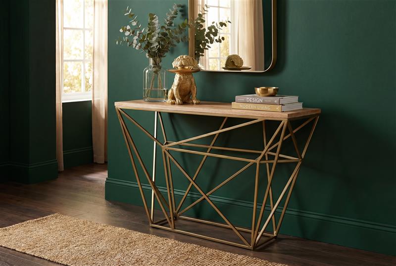 Invicta Consolă DIAMOND - 120cm | Mango | 119x78x39 cm
