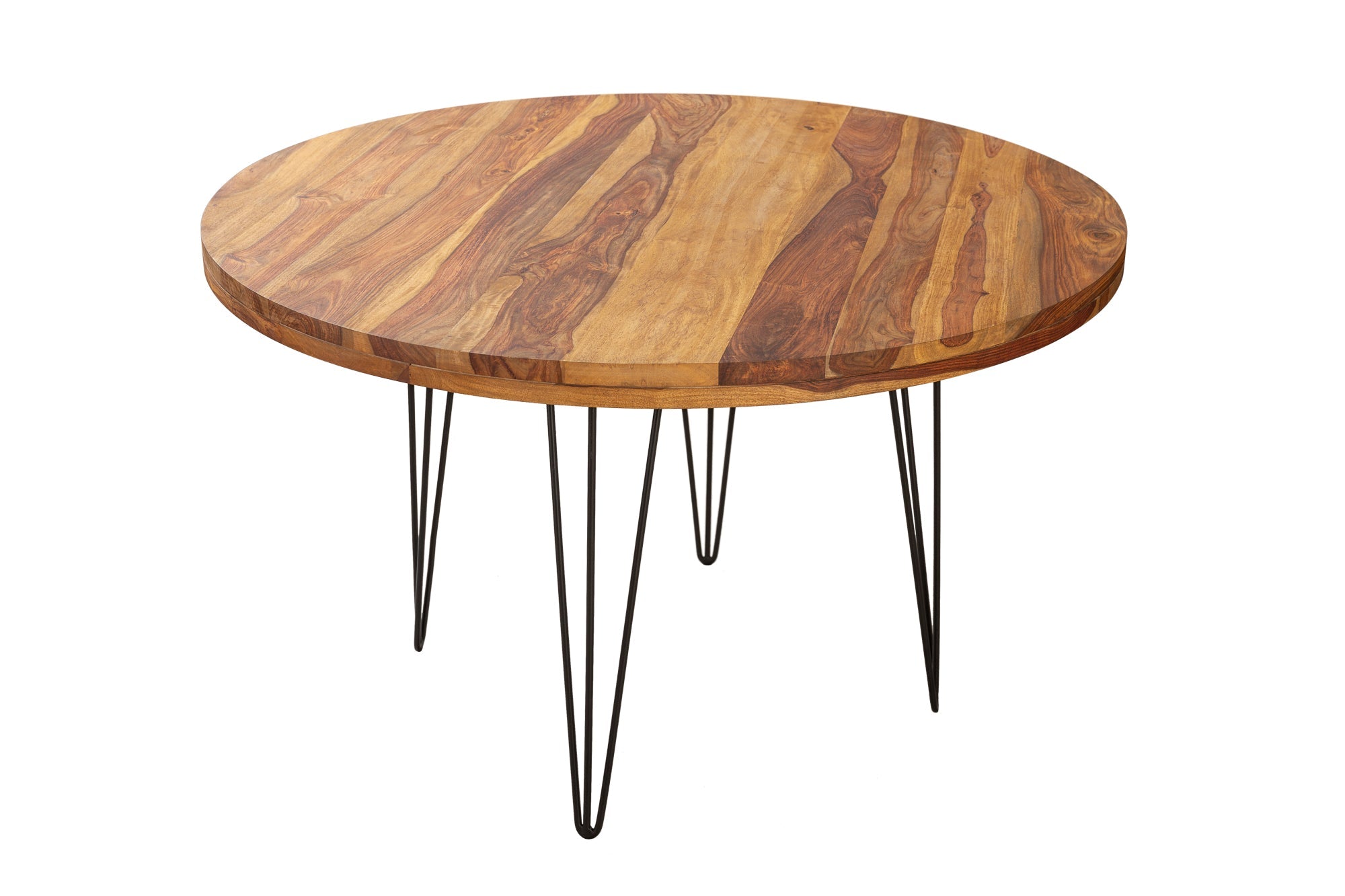 Invicta Masă dining MAKASSAR - 120cm | Sheesham, Natural | 120x76x120 cm