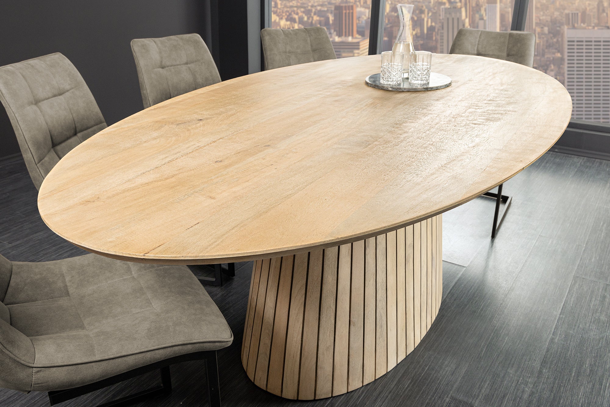 Invicta Masă dining ART DECO - 220cm | Mango | 220x77x110 cm