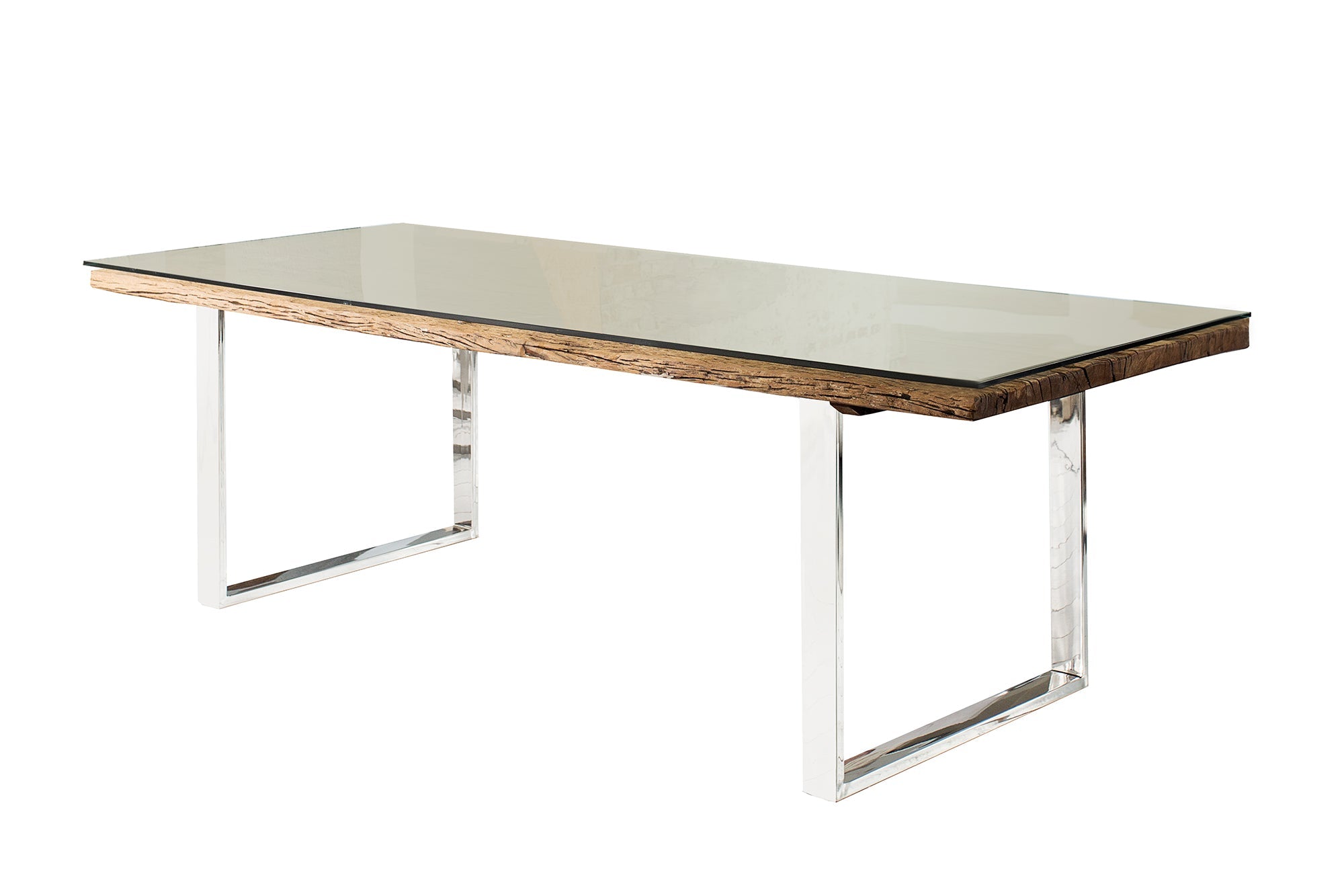 Invicta Masă dining EUPHORIA BARRACUDA - 240cm | Sticlă | 240x75x100 cm