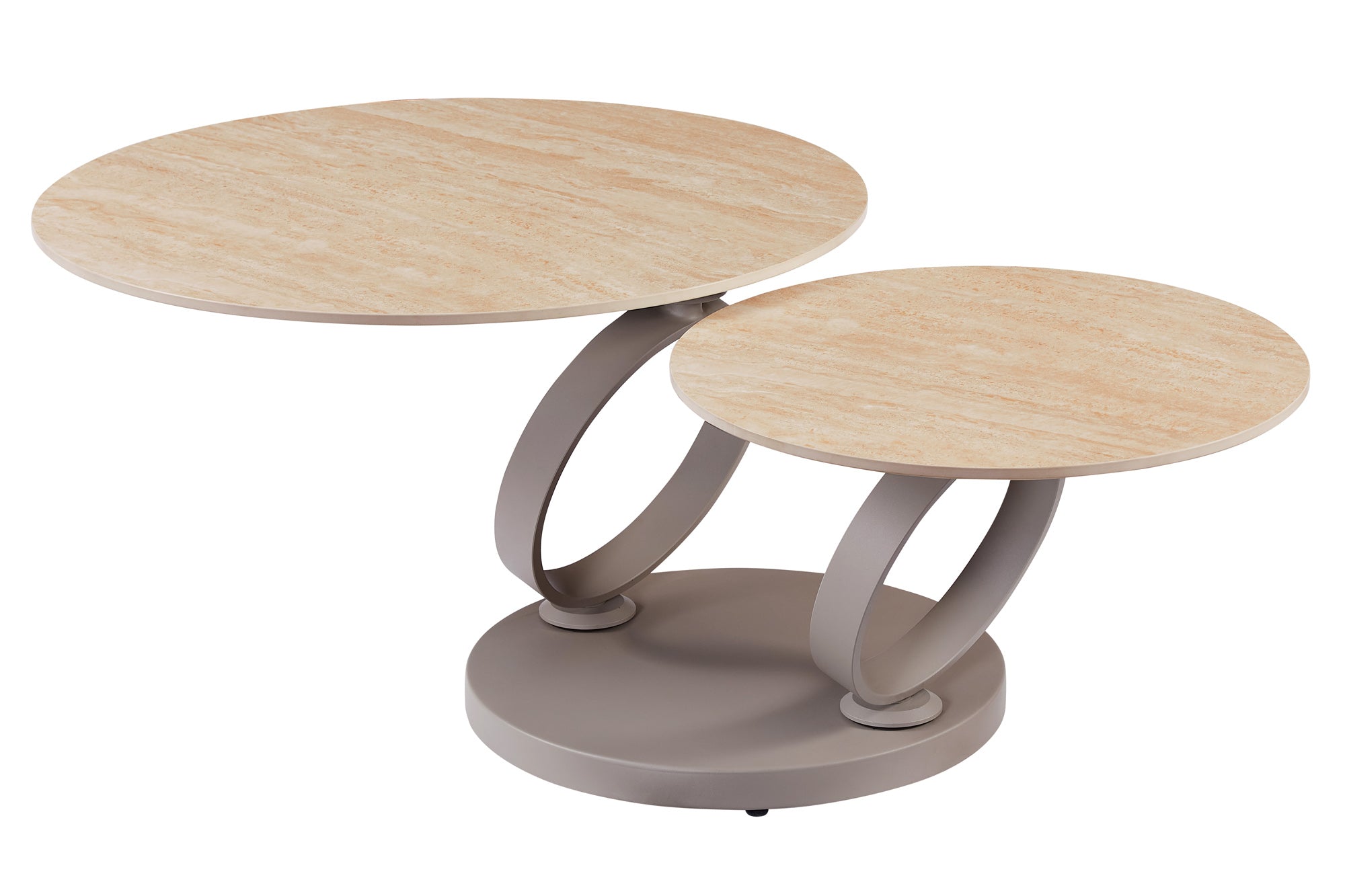 Invicta Masă cafea DANCING RINGS | 135x43x80 cm