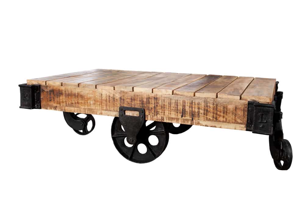 Invicta Masă cafea RAILWAY - 110cm | Mango | 120x40x80 cm