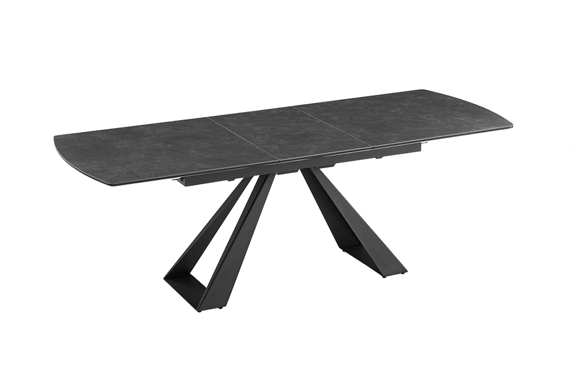 Invicta Masă dining CONCORD - 230cm | Marmură, Sticlă, Țesătură Cord, Roșu