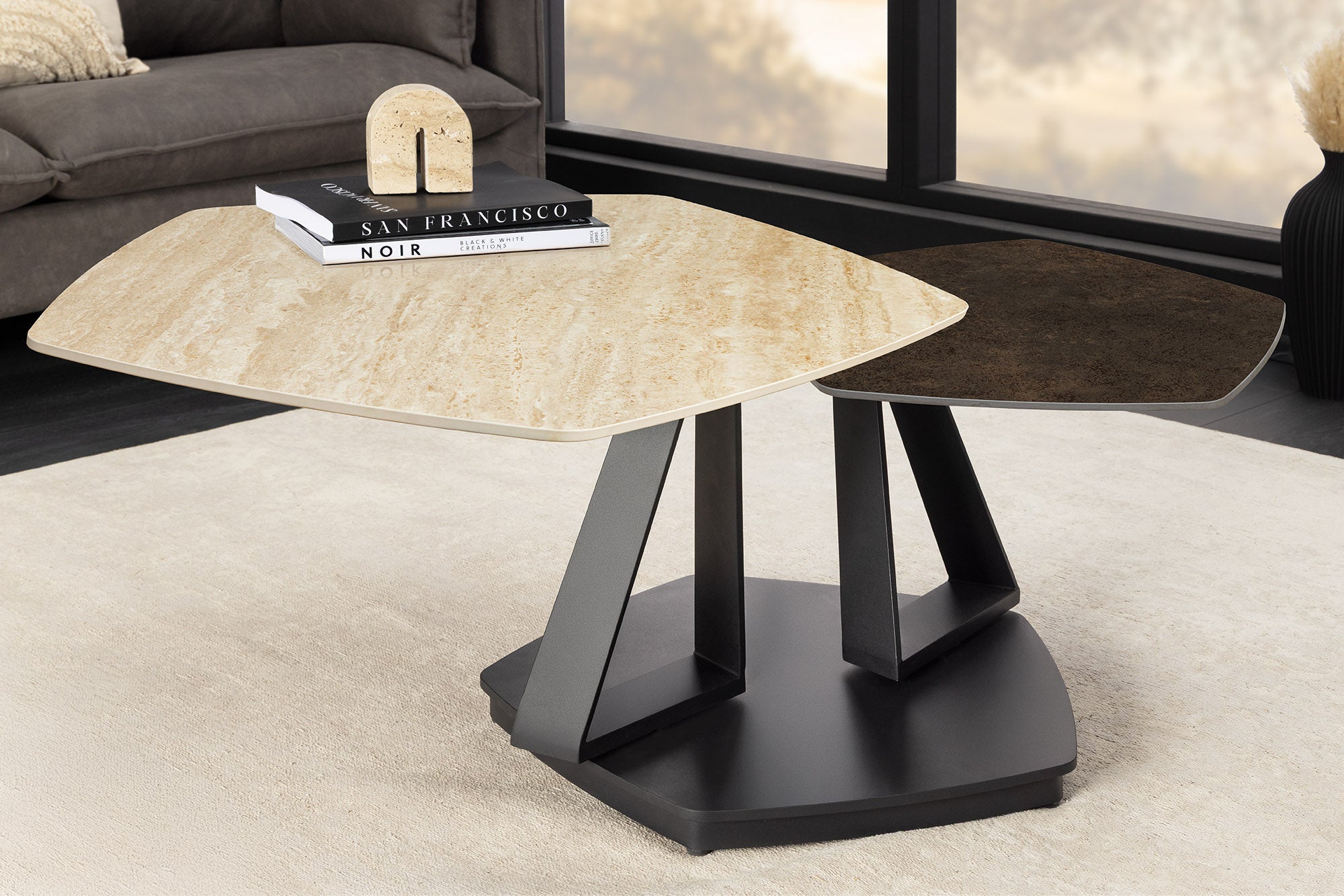 Invicta Masă cafea MOVEMENT - 130cm | Natural | 130x44x95 cm