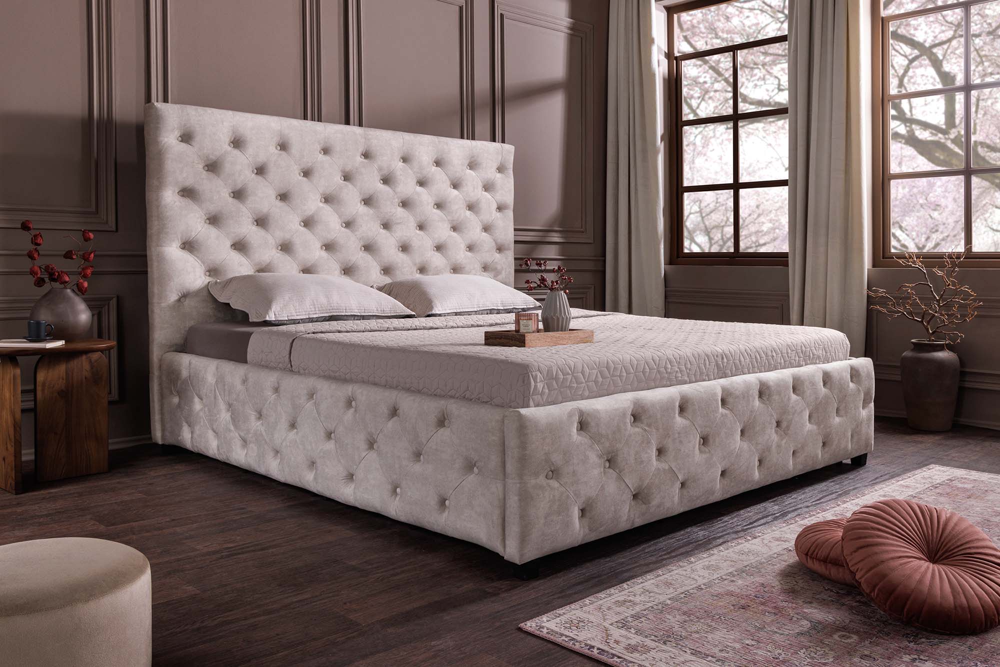 Invicta Pat PARIS - 200cm | Catifea, Bej | 200x145x220 cm
