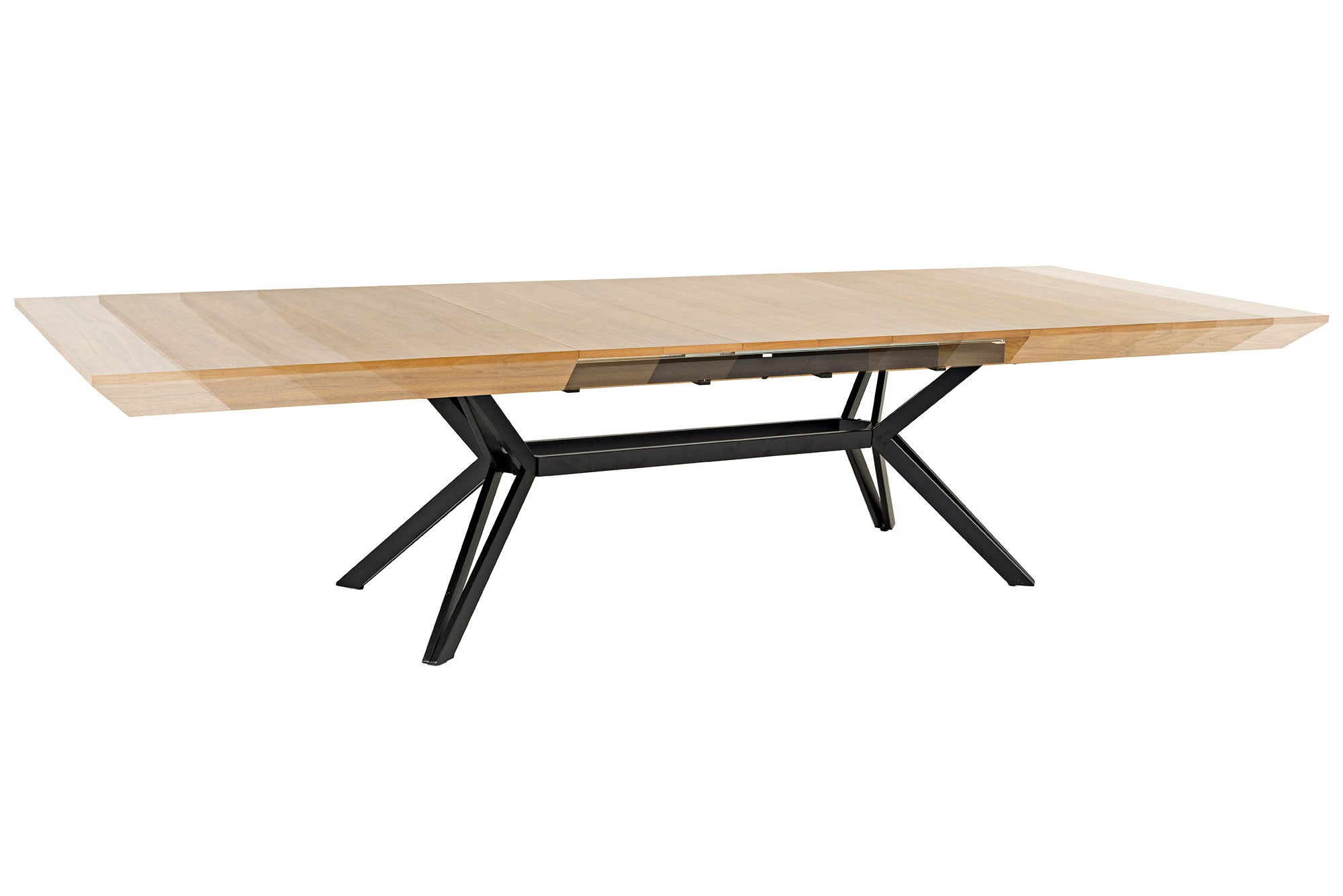 Invicta Masă dining GIANT - 320cm | Stejar, Metal, Negru