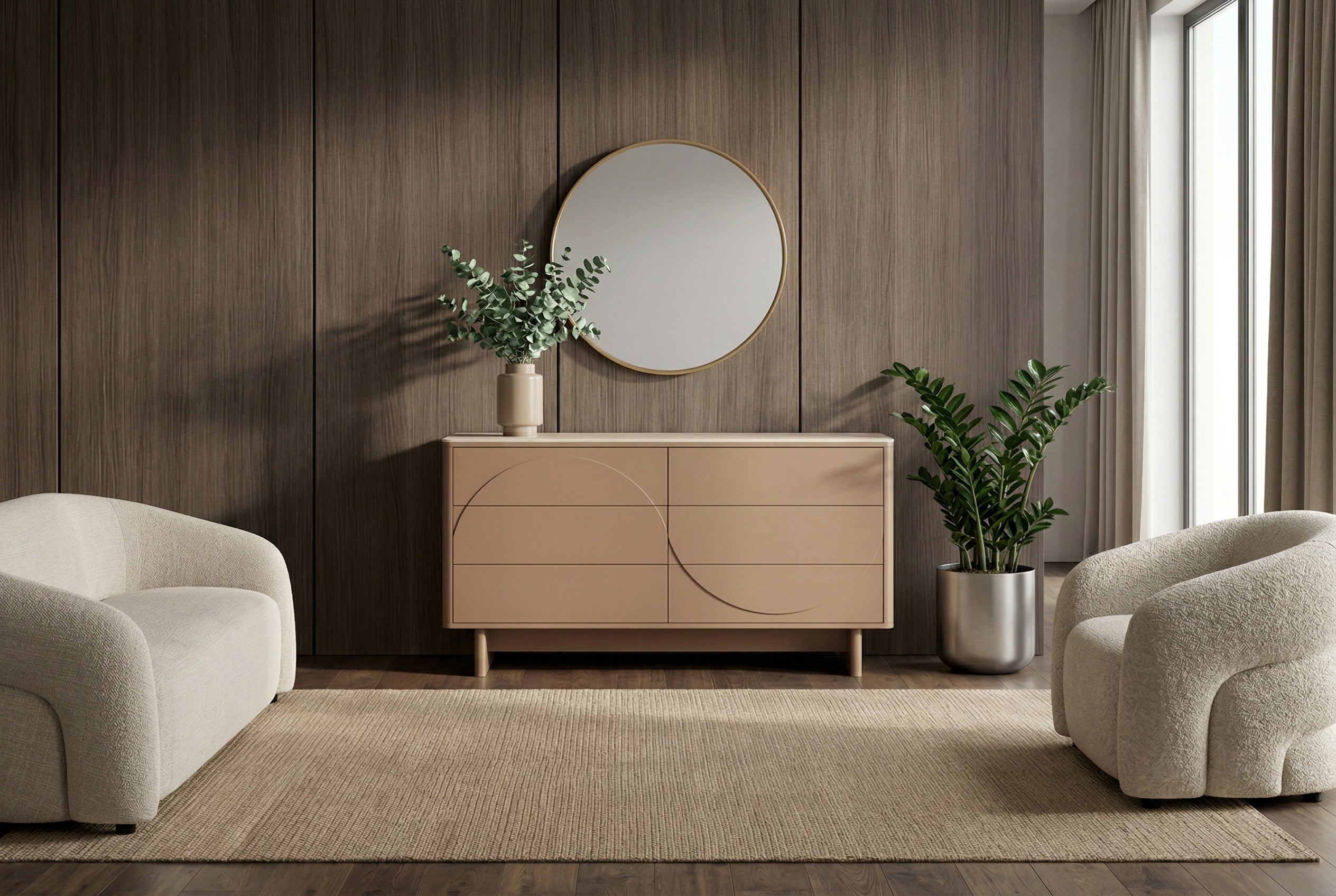 Invicta Comodă SAVOY - 150cm | Marmură, Natural | 150x82x40 cm